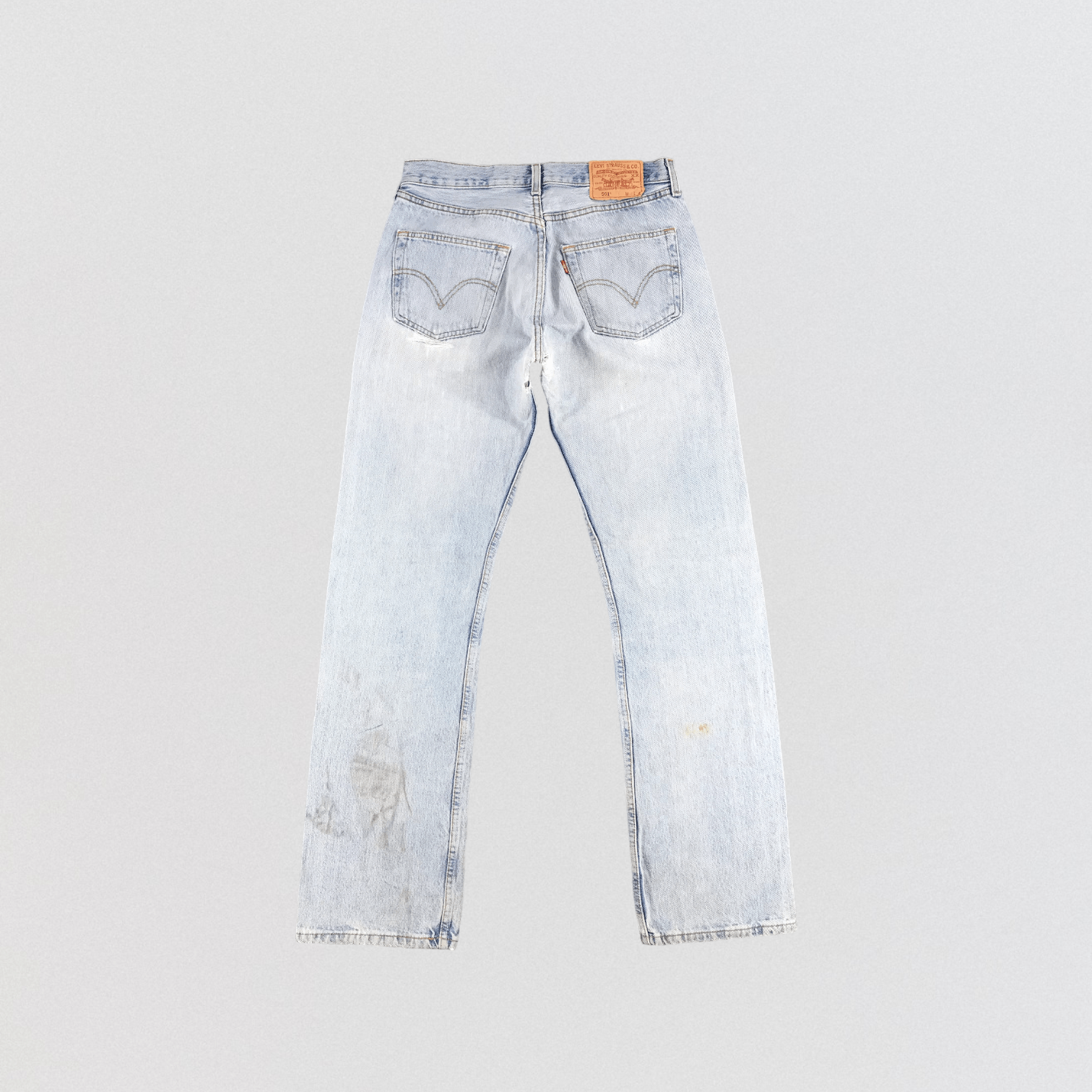 Levi's Light Wash Vintage Distress Levis 501 Jeans-JM1523 Size US 32 / EU 48 - 2 Thumbnail