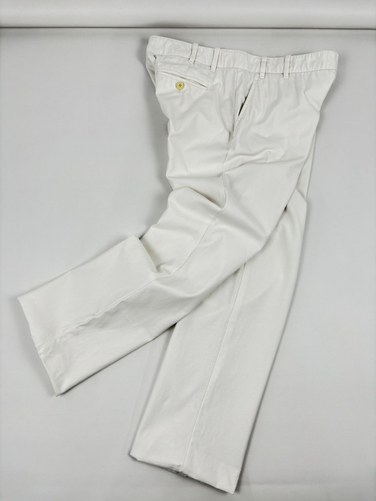 Gucci Rare Y2K TOM FORD Era Archive ITALY Off-White Straight Zip Pocket Pants Trousers Size 27" / US 4 / IT 40 - 3 Thumbnail