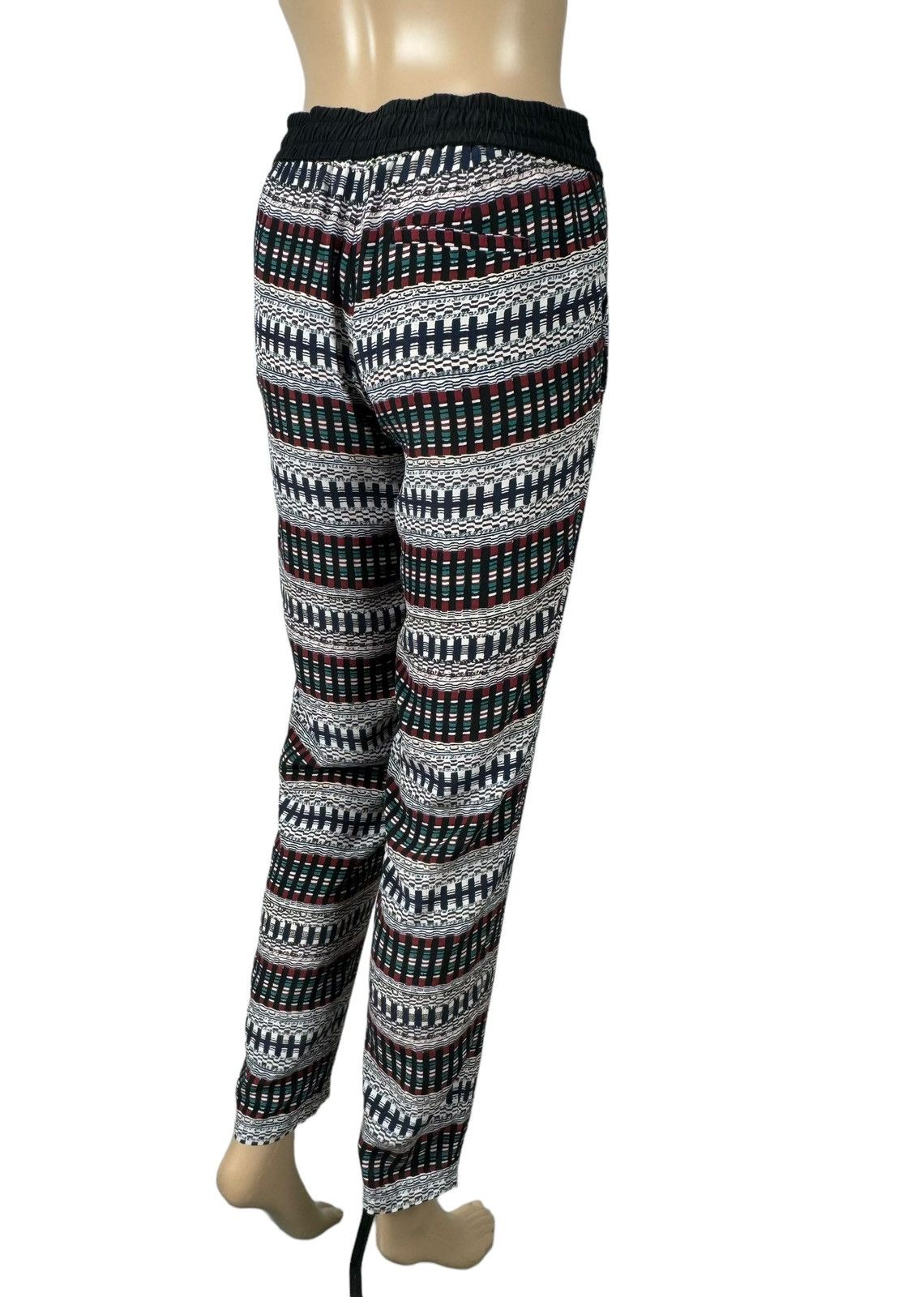 Maje Maje 100% Silk Ornament Printed Pants size 1 Size 25" / US 0 / IT 36 - 6 Thumbnail