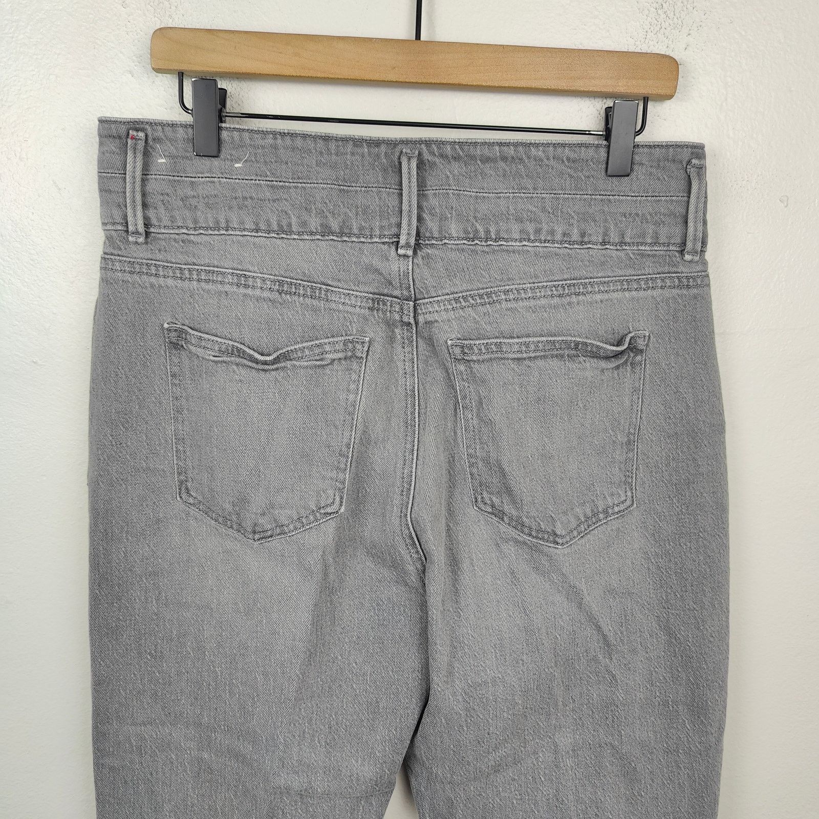 Ann Taylor Ann Taylor The Straight Crop Jeans Womens 10 Gray Size 32" / US 10 / IT 46 - 5 Thumbnail