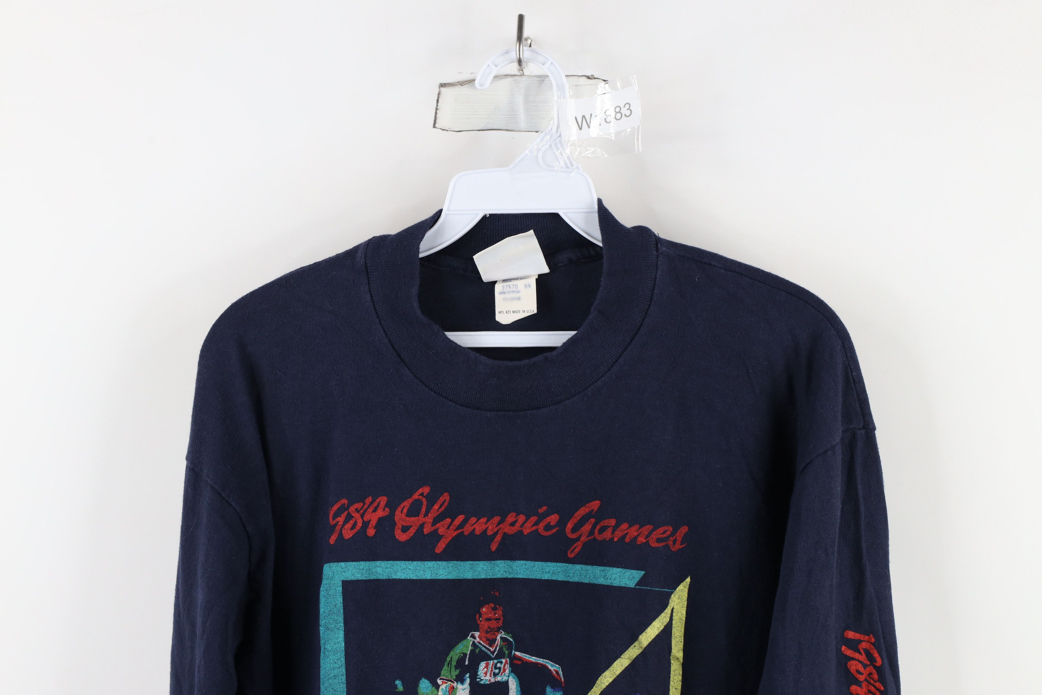 Levi's × Vintage Vintage 80s Levis Olympics Soccer Long Sleeve T-Shirt USA Size US XL / EU 56 / 4 - 2 Thumbnail