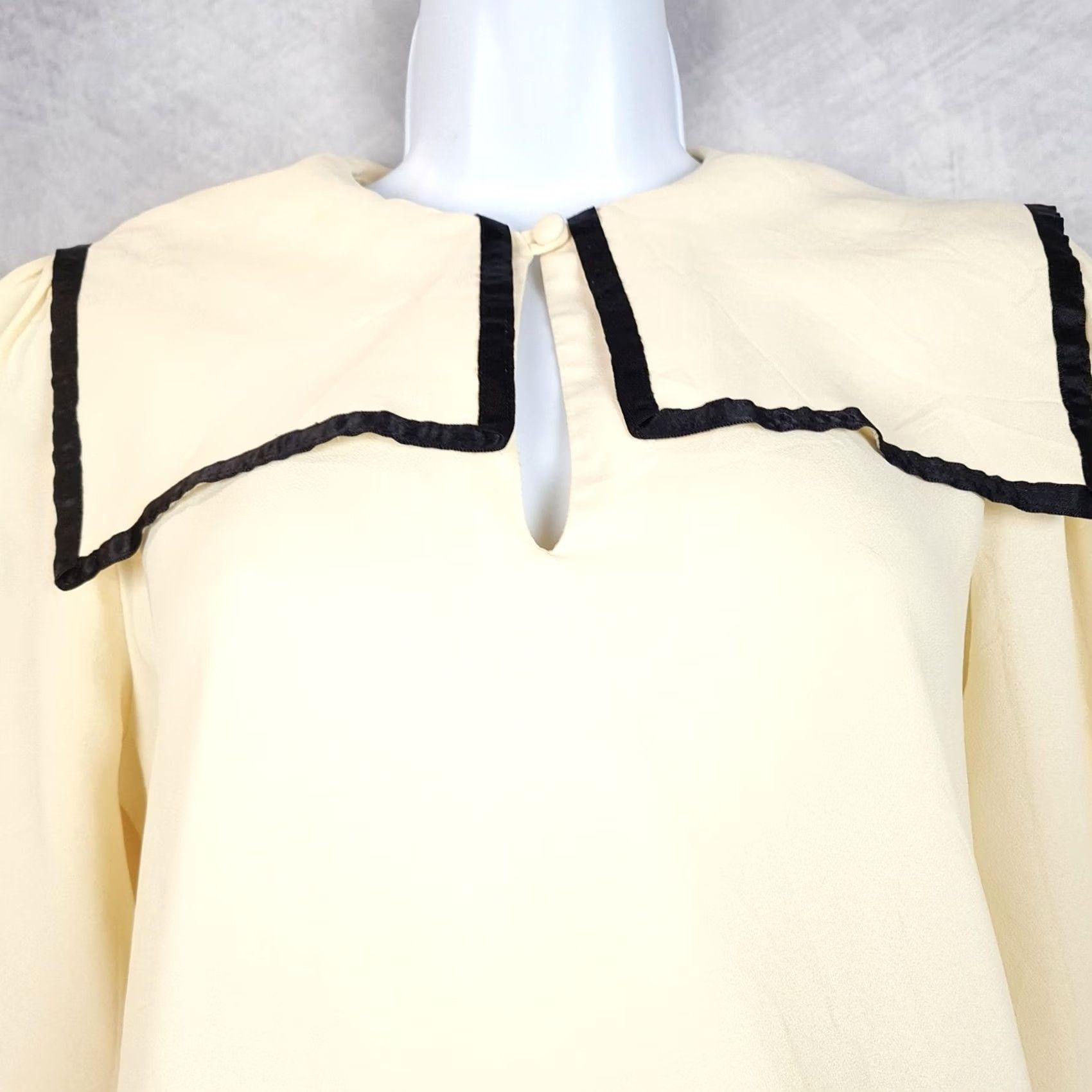 Vintage VINTAGE Jeanette Maternities White Tunic Blouse Maternity Large Size L / US 10 / IT 46 - 5 Thumbnail