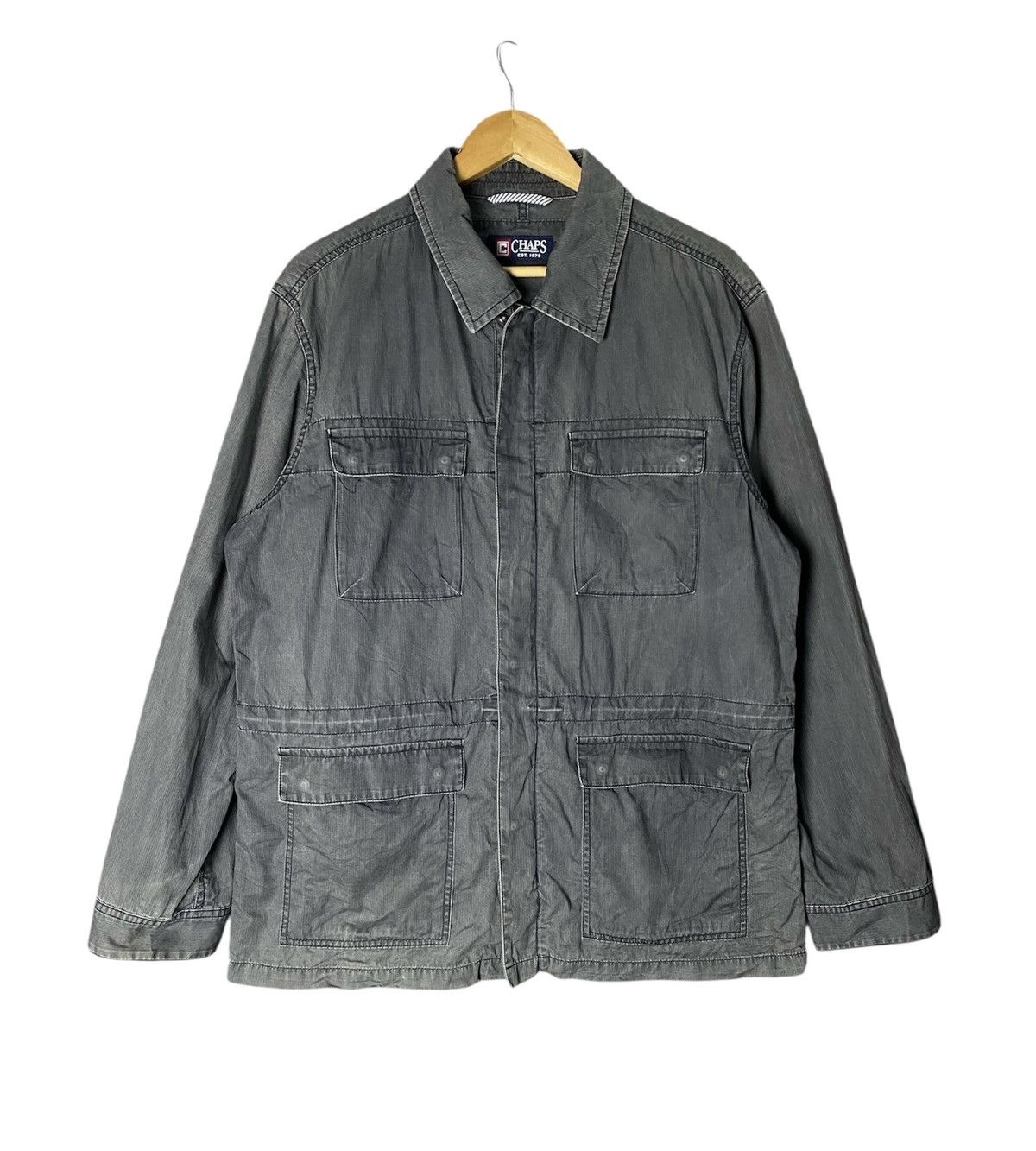 Chaps × Chaps Ralph Lauren × Vintage Chaps Ralph Lauren Sun Faded Tartan Jacket Size US XL / EU 56 / 4 - 1 Thumbnail