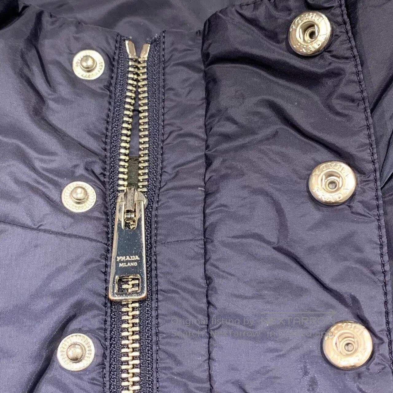 Prada prada deep blue nylon jacket with triangle logo. Size US L / EU 52-54 / 3 - 8 Thumbnail