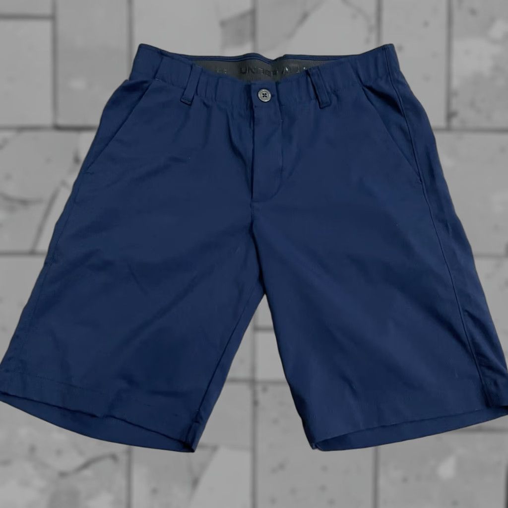 Under Armour VINTAGE Under Armour Golf Shorts Mens Size 30 Blue Performance HeatGear Chino Size US 30 / EU 46 - 1 Thumbnail