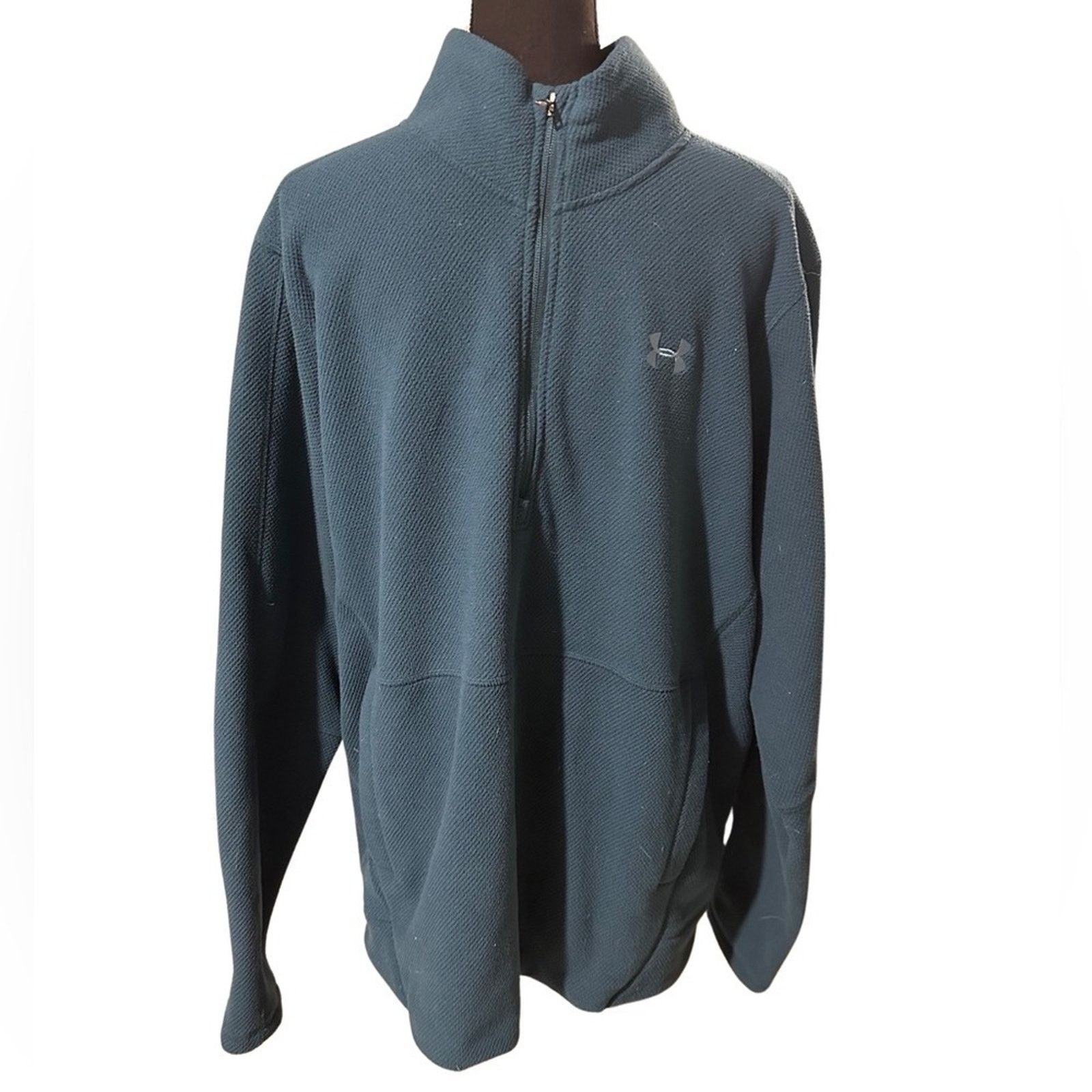 Under Armour Under Armour Turquoise Half Zip Fleece Sweater Size US XXL / EU 58 / 5 - 1 Thumbnail