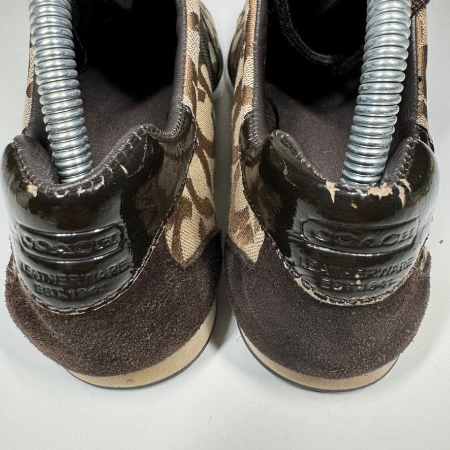 Coach Coach Kathleen Sneakers 10M Signature Logo Canvas Suede Size US 10 / IT 40 - 8 Thumbnail