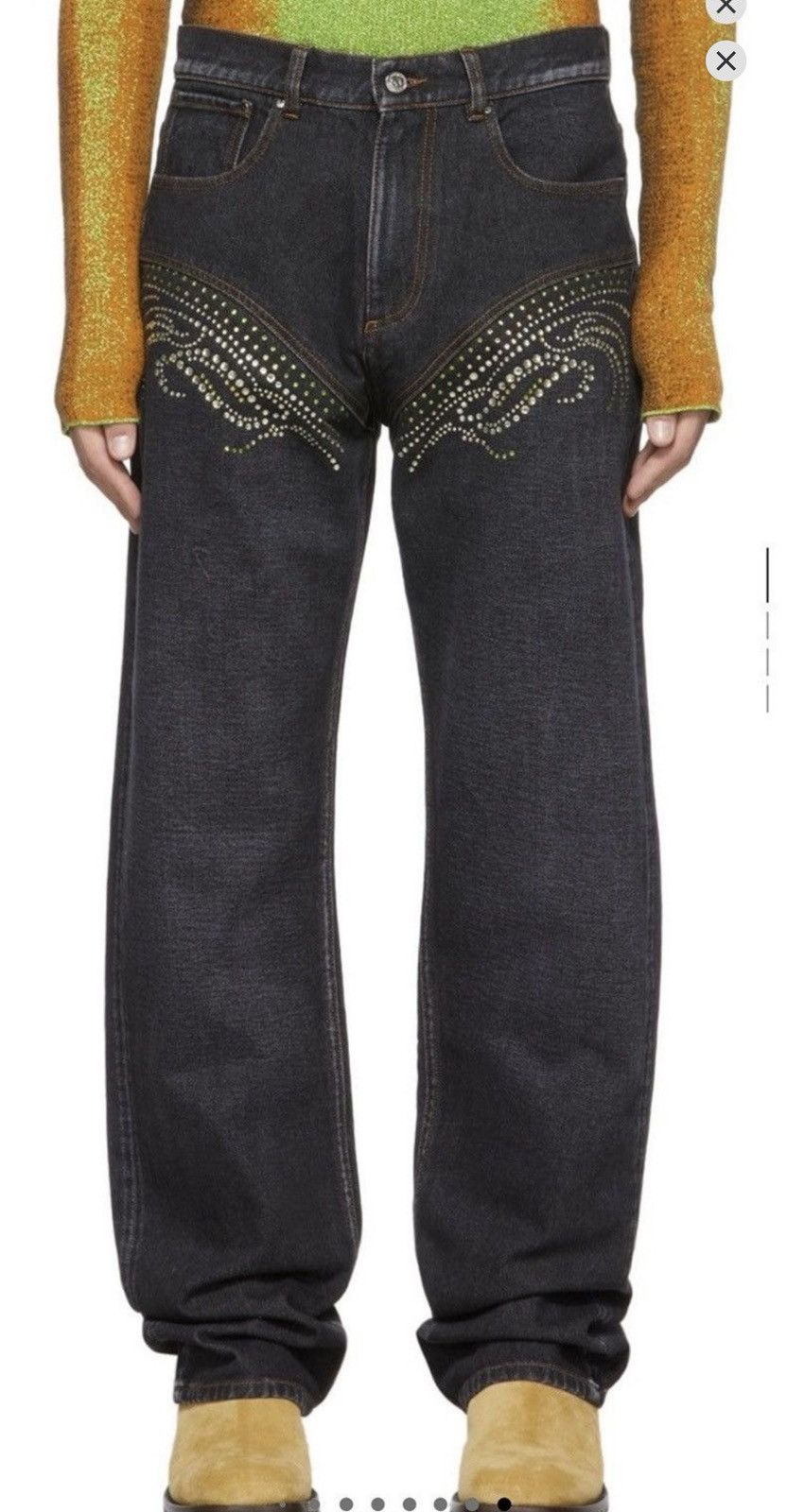 Y/Project Y Project Crystal SSENSE exlcusive denim Size US 31 - 1 Thumbnail