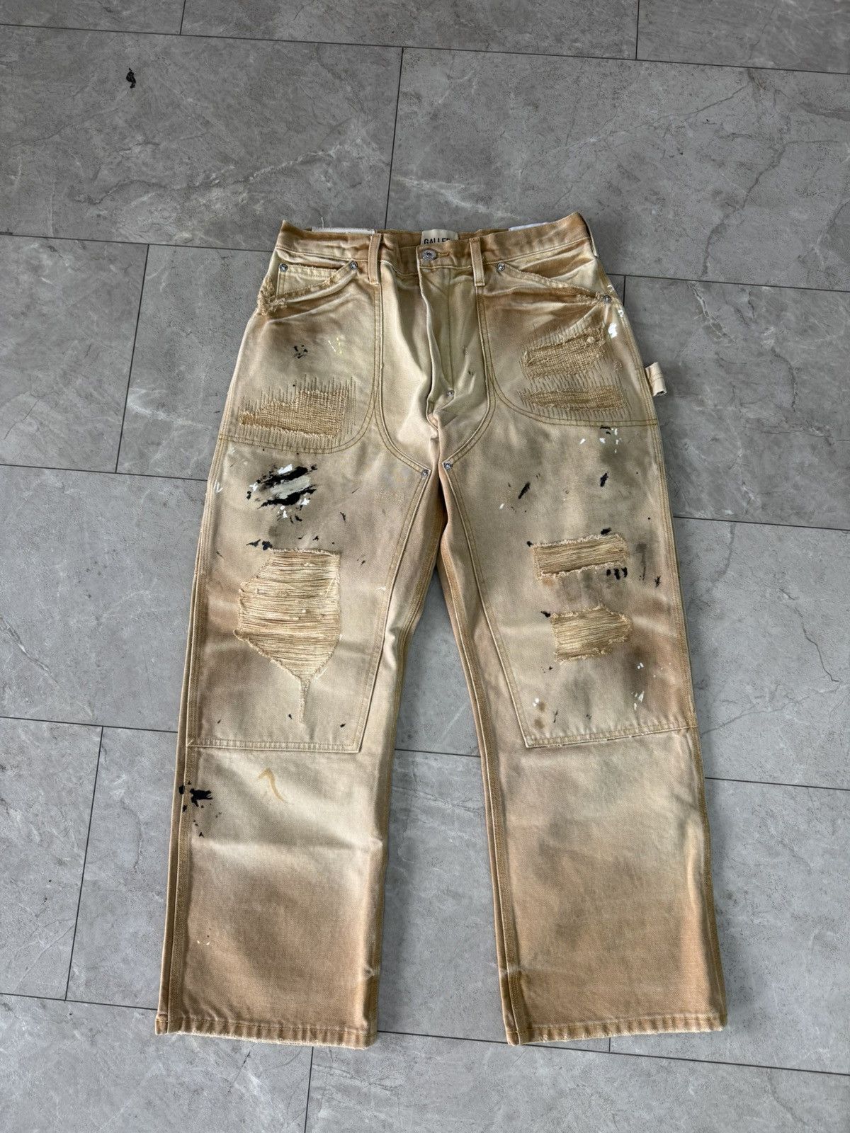Gallery Dept. Gallery Dept Branko Carpenter Denim Jeans Tan Size US 30 / EU 46 - 1 Thumbnail