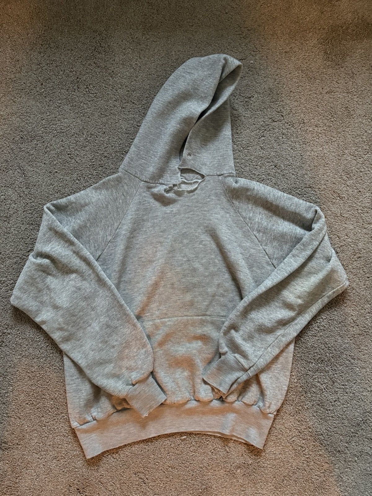 Other True Vintage 80’s light grey blank hoodie Size US XS / EU 42 / 0 - 1 Thumbnail