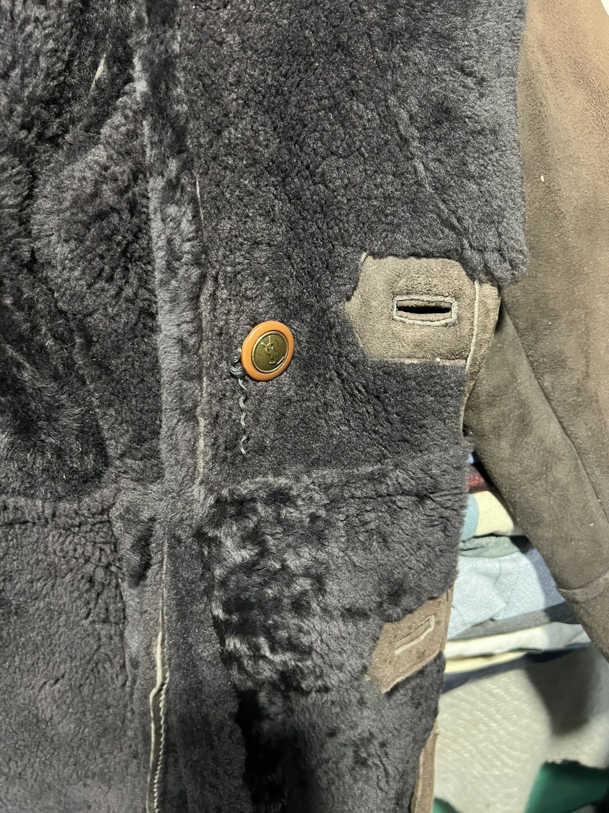 Vintage × Yves Saint Laurent YSL Yves Saint Laurent Shearling Sheepskin Coat Jacket Size US M / EU 48-50 / 2 - 8 Thumbnail