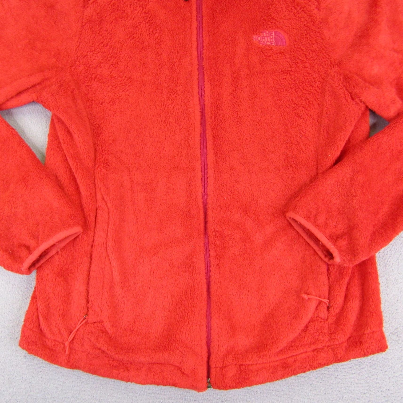 The North Face VINTAGE The North Face Jacket Womens M Red Fleece Teddy Zip Up Pockets Zipper Outdoor Casual Travel Size M / US 6-8 / IT 42-44 - 4 Thumbnail