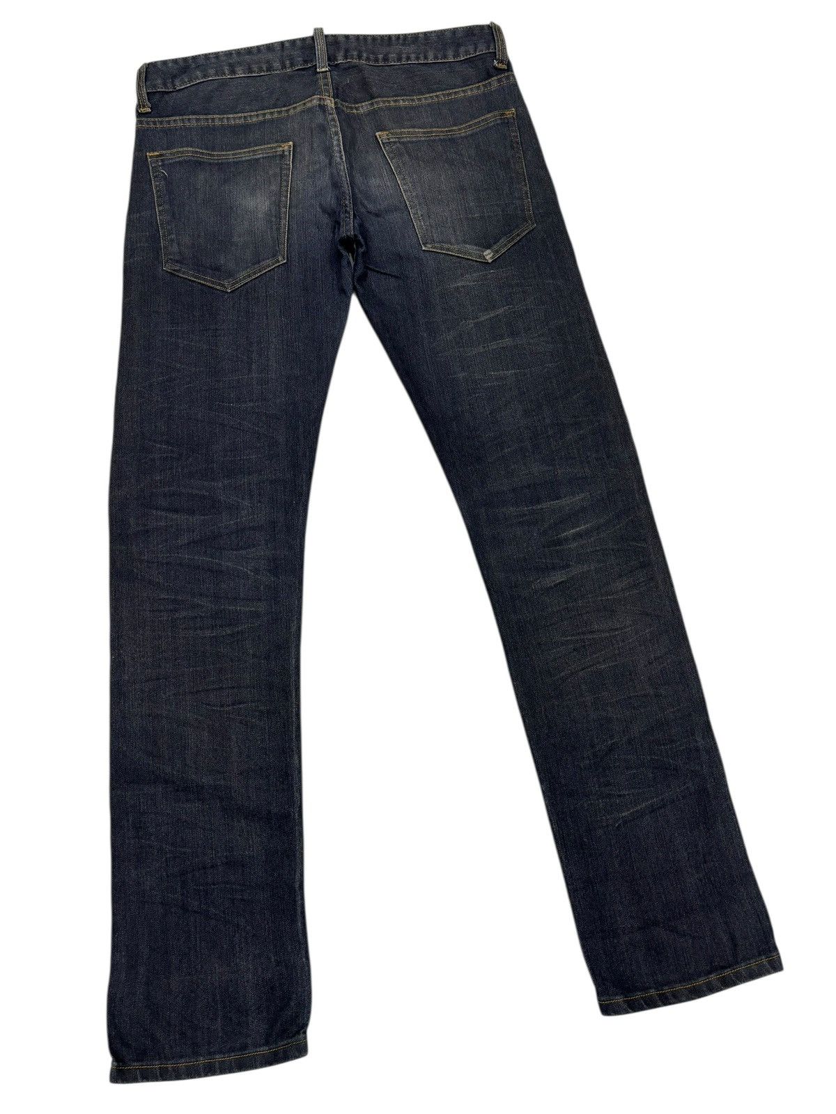 Kapital KUI Grunge Distressed Denim Jeans Straight Leg Fit Size US 34 / EU 50 - 4 Thumbnail
