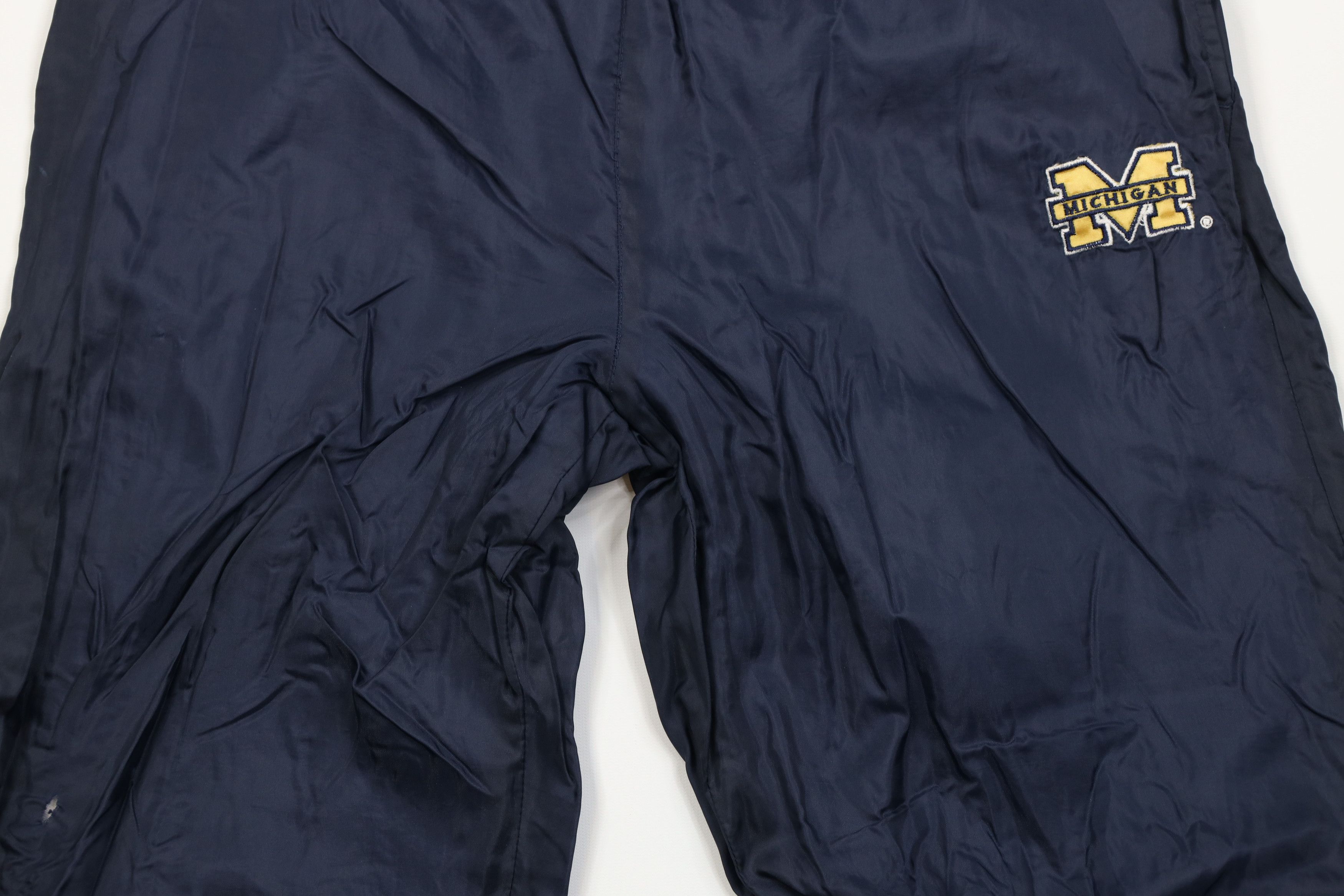 Vintage Vintage 90s University of Michigan Lined Joggers Pants Blue Size US 36 / EU 52 - 3 Thumbnail