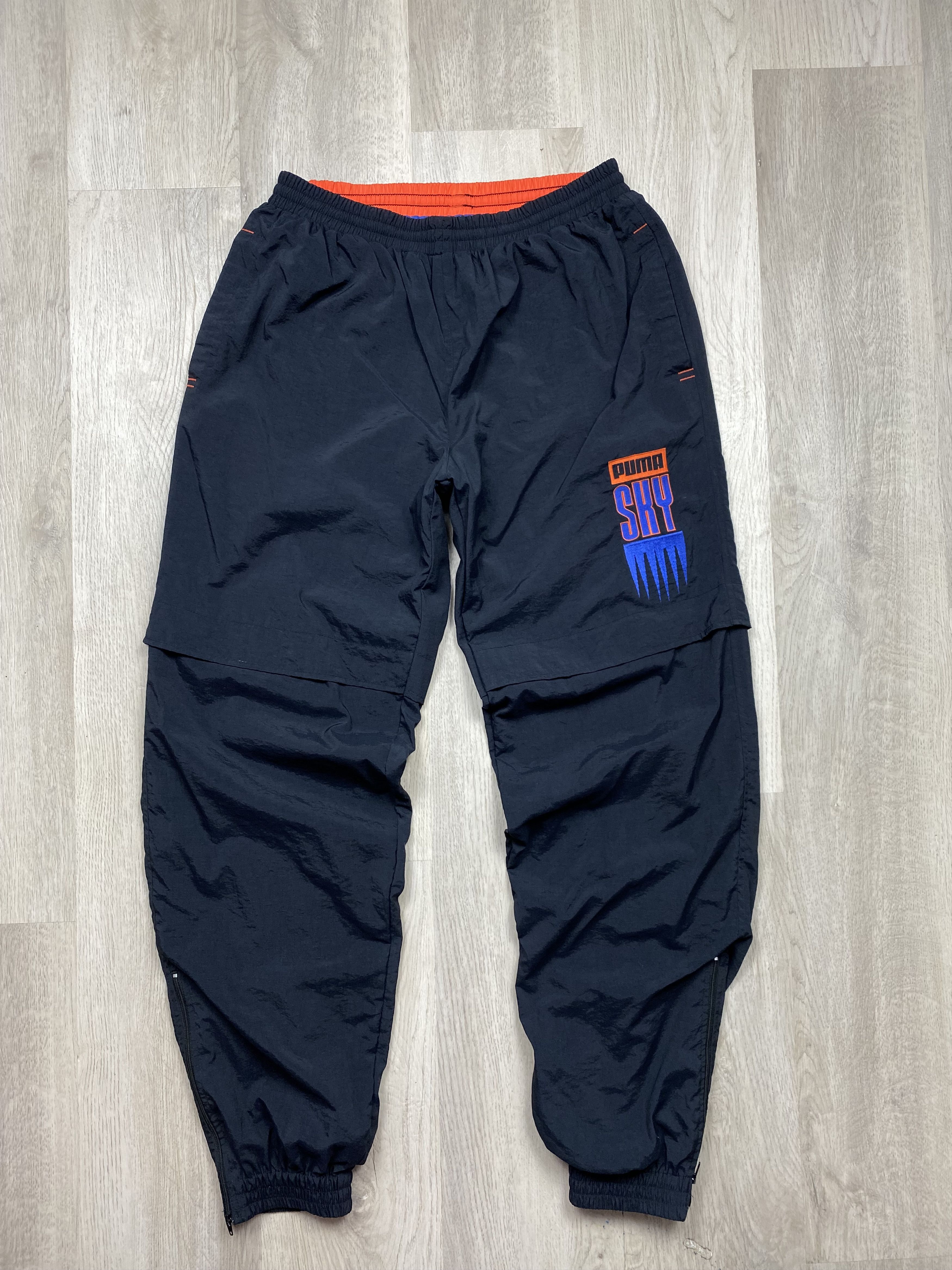Puma Puma SKY Vintage Mens Nylon Track Suit Jacket + Pants Drill Size US 34 / EU 50 - 10 Thumbnail