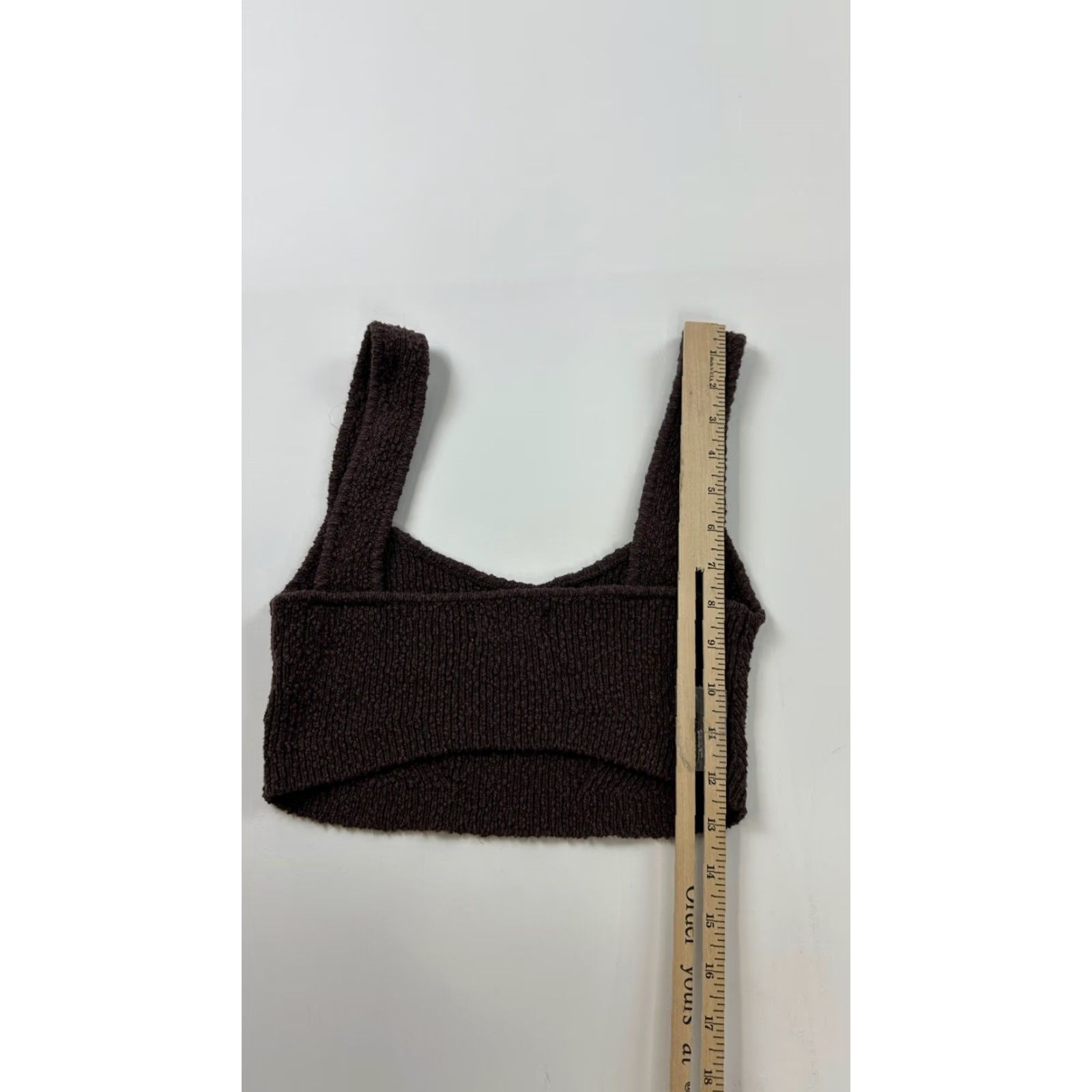 Urban Outfitters Urban Outfitters Crop Top Women’s Medium Brown Knit Bralette Crop Top M Brown Knit Cropped Tank Shirt Womens M Brown Urban Outfitters Size M / US 6-8 / IT 42-44 - 7 Thumbnail