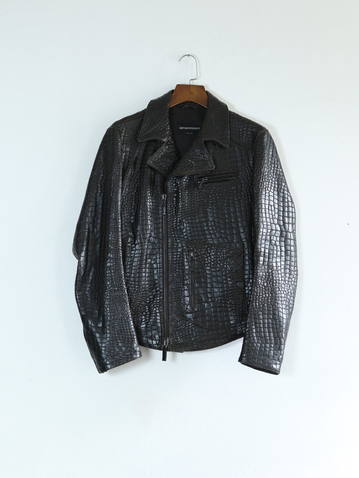 Emporio Armani Emporio Armani Leather Jacket Size US L / EU 52-54 / 3 - 1 Thumbnail