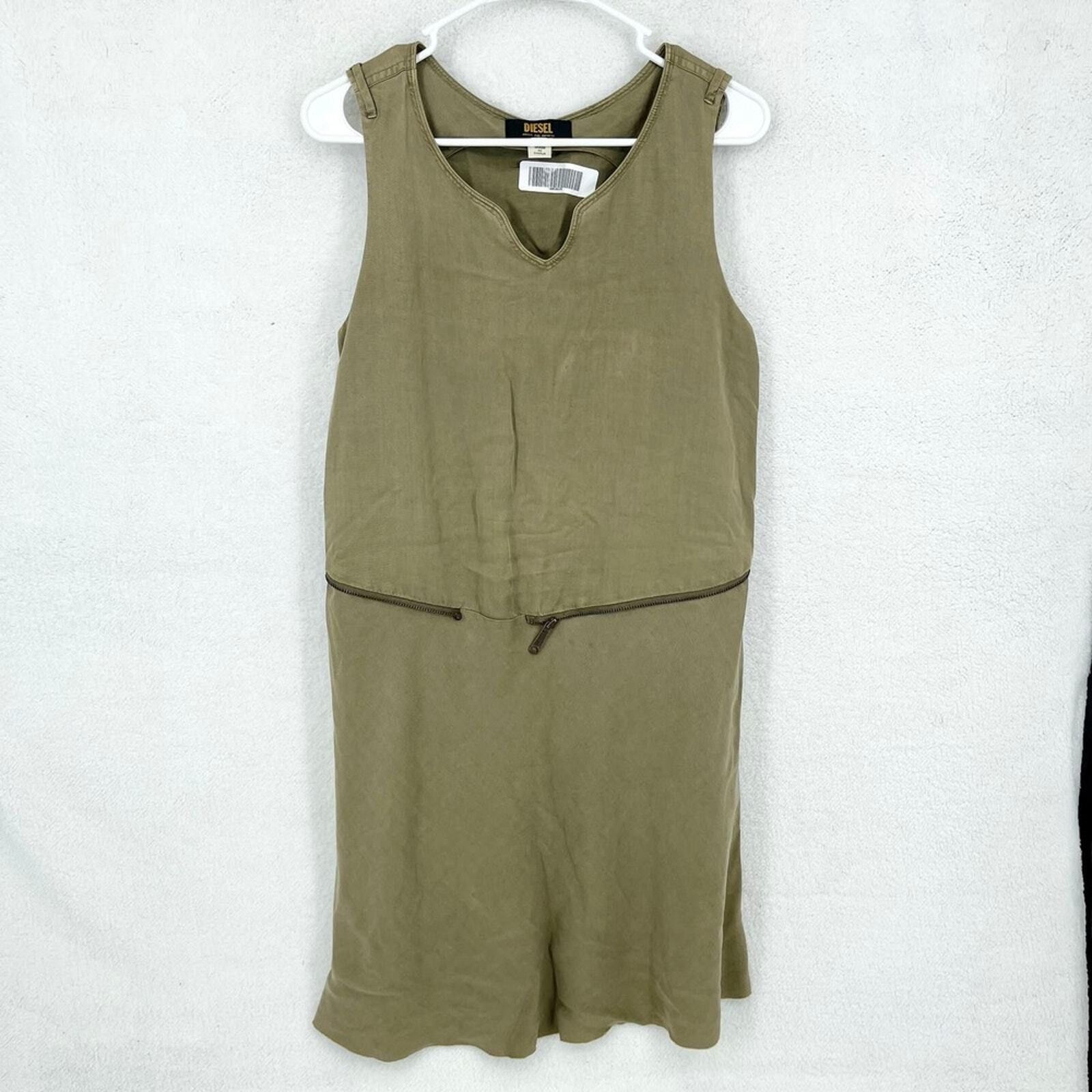 Diesel Diesel Medium 10/12 Mini Army Cargo Zipper Sleeveless Cotton Size M / US 6-8 / IT 42-44 - 1 Thumbnail
