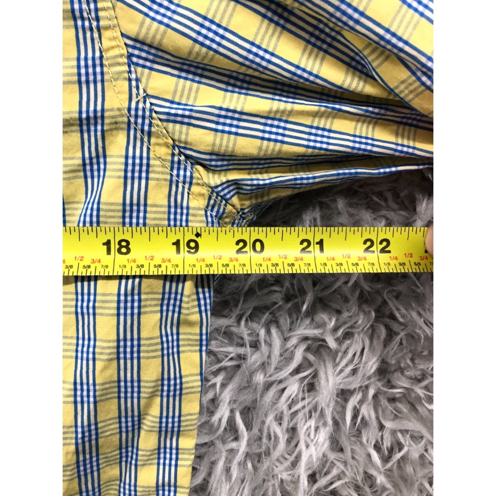 Dockers VINTAGE Dockers Yellow Plaid Shirt Mens L Long Sleeve Spread Collar Size US L / EU 52-54 / 3 - 5 Thumbnail