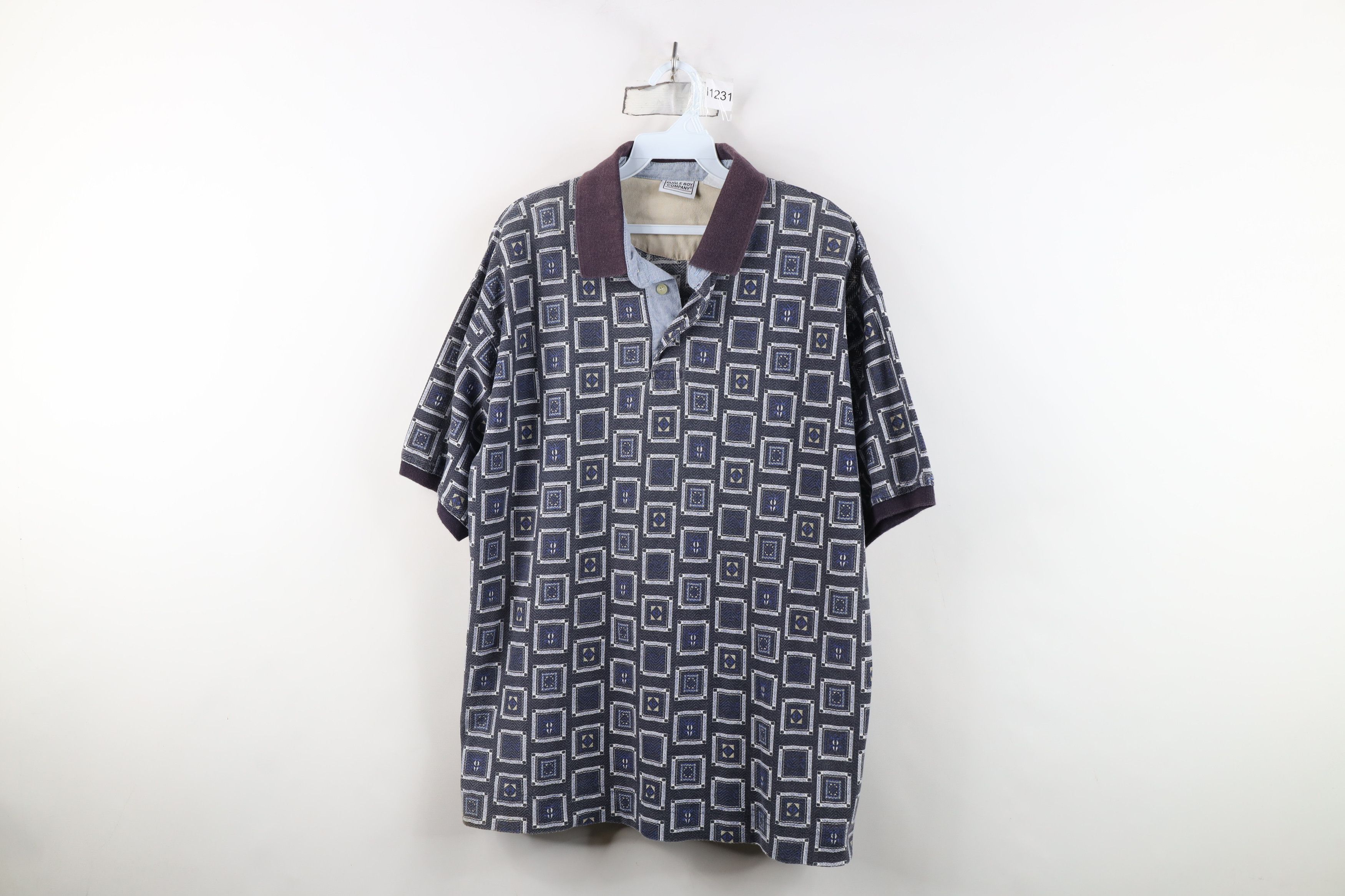 Vintage Vintage 90s Streetwear Knit Baggy Fit Golf Polo Shirt Size US M / EU 48-50 / 2 - 1 Thumbnail