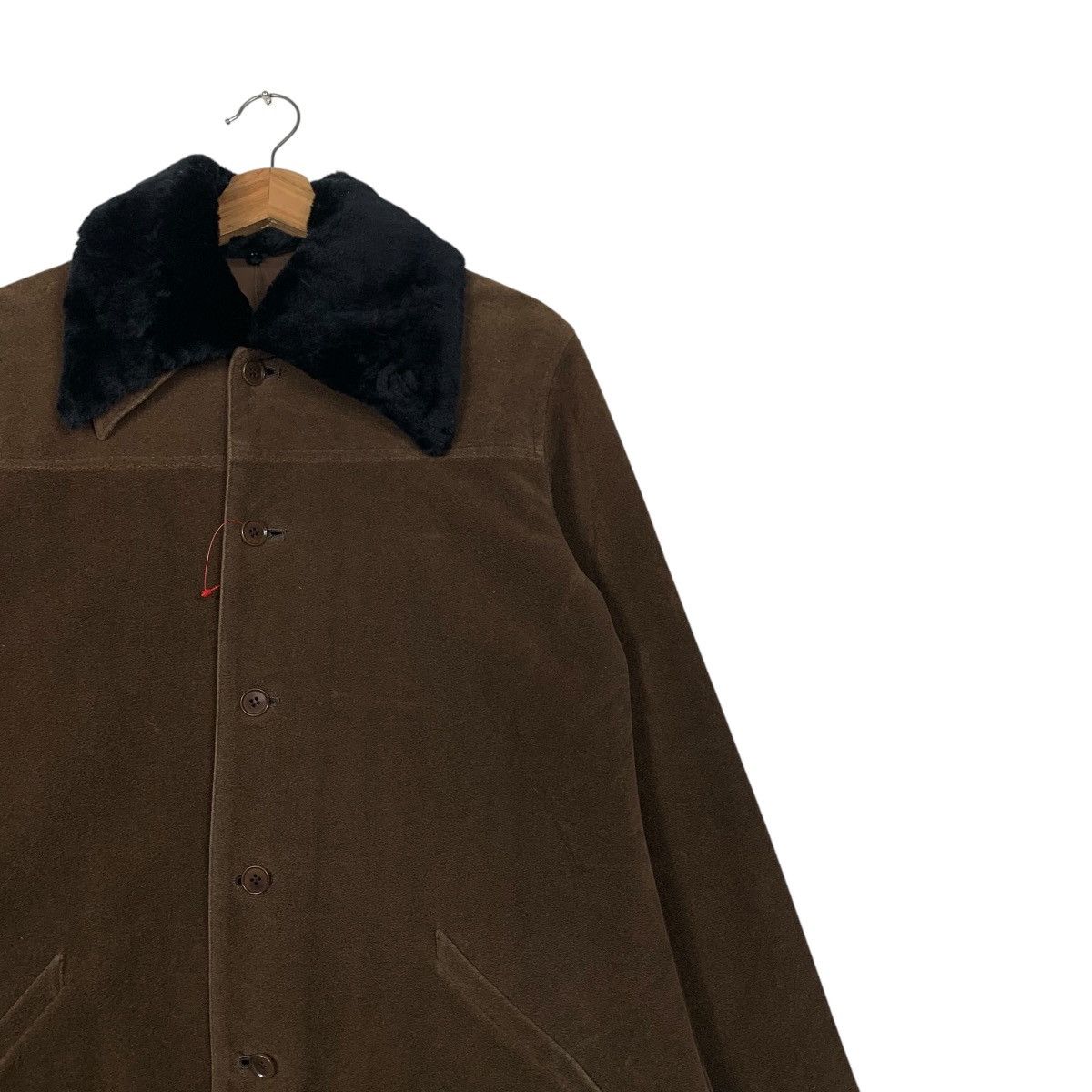 Japanese Brand INED Made in Japan Velvet Collar Coat Jacket #2290-C102 Size US M / EU 48-50 / 2 - 5 Thumbnail