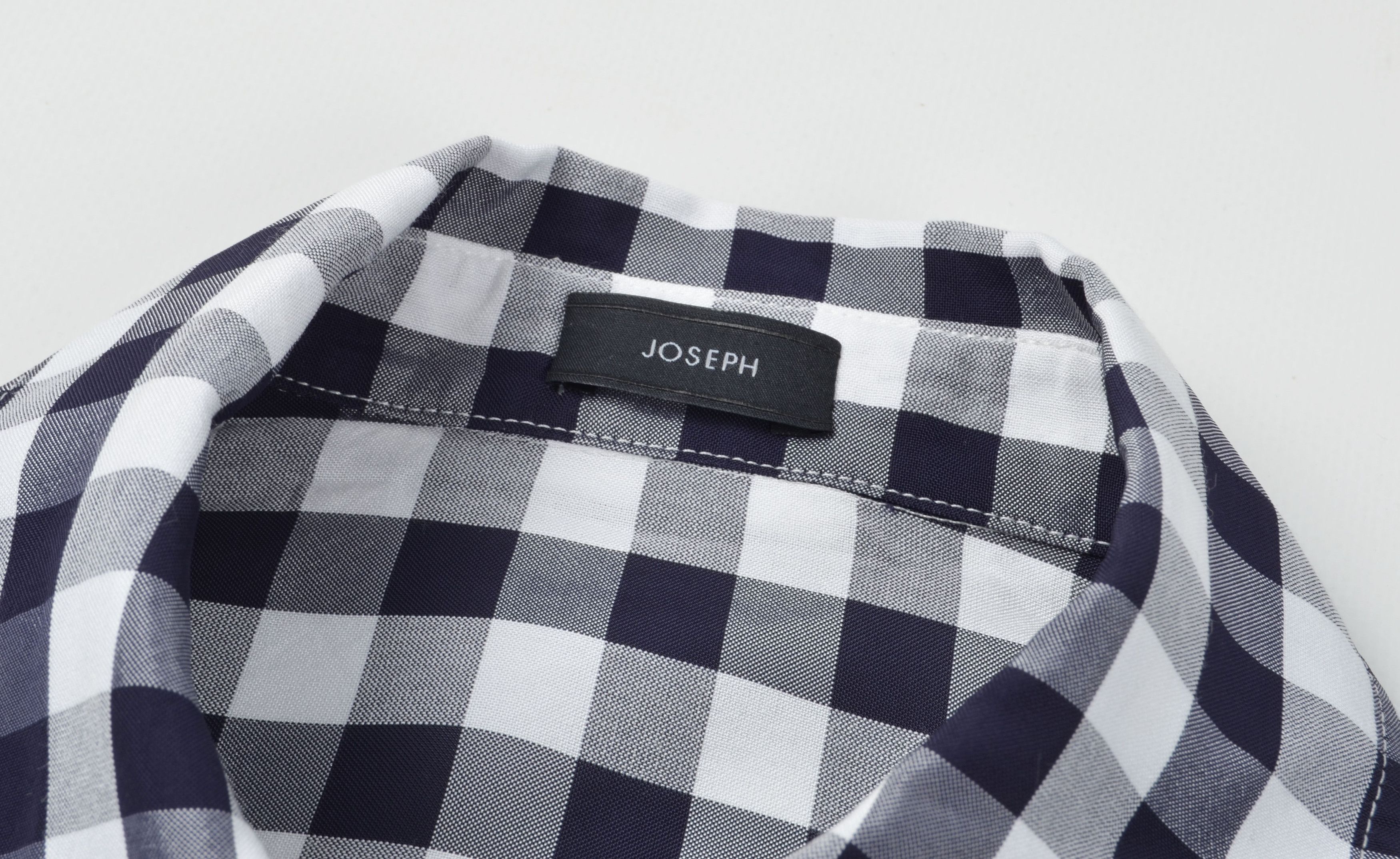 Joseph Joseph Checkered Blue Long Sleeve Button Up Shirt Size S / US 4 / IT 40 - 7 Thumbnail