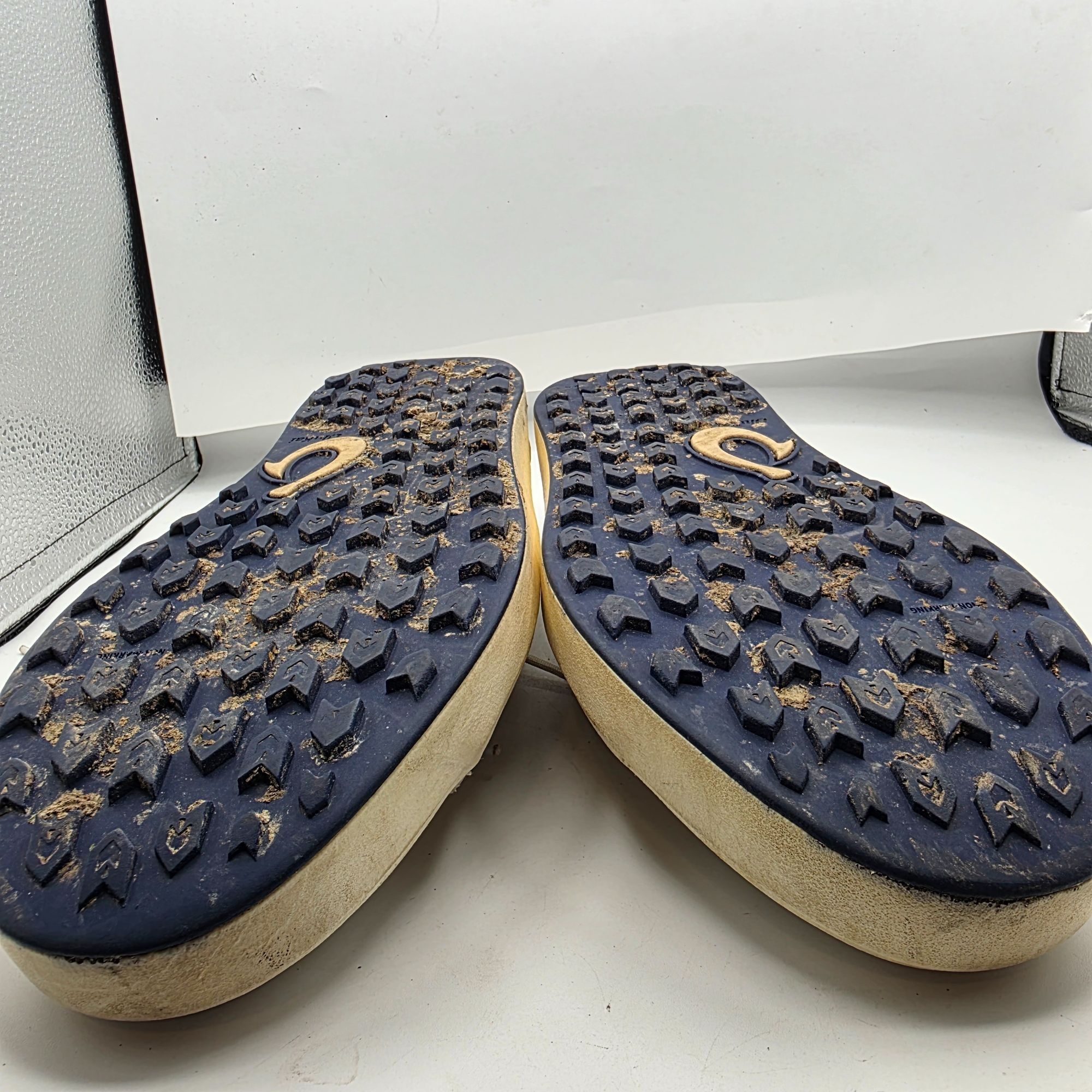 Olukai Olukai WaiAlae Mens Size 10.5 White Leather Spikeless Golf S Size US 10.5 / EU 43-44 - 11 Thumbnail