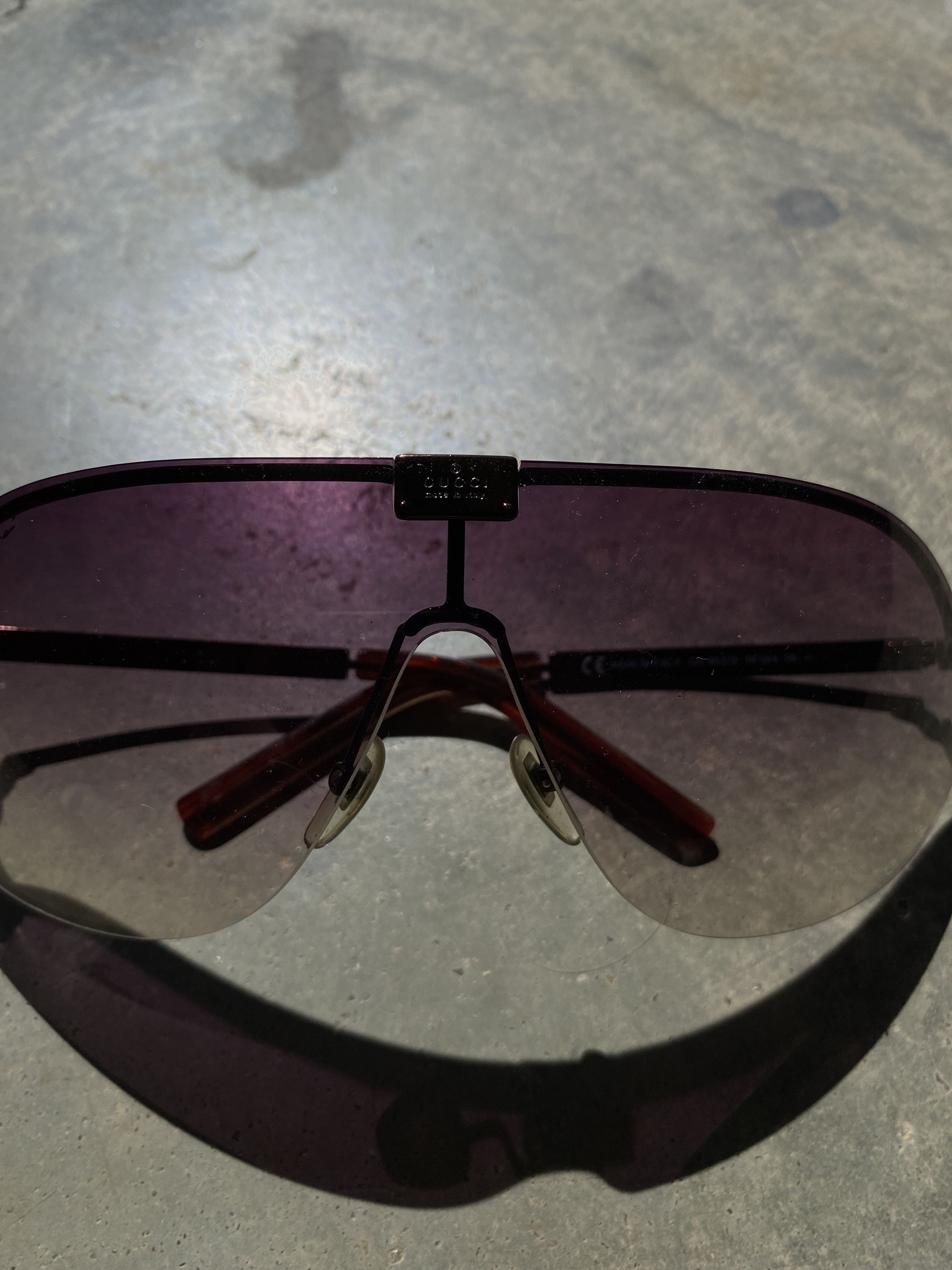 Gucci Gucci Pink Gradient Aviator Sunglasses GG 1618S Size ONE SIZE - 4 Thumbnail