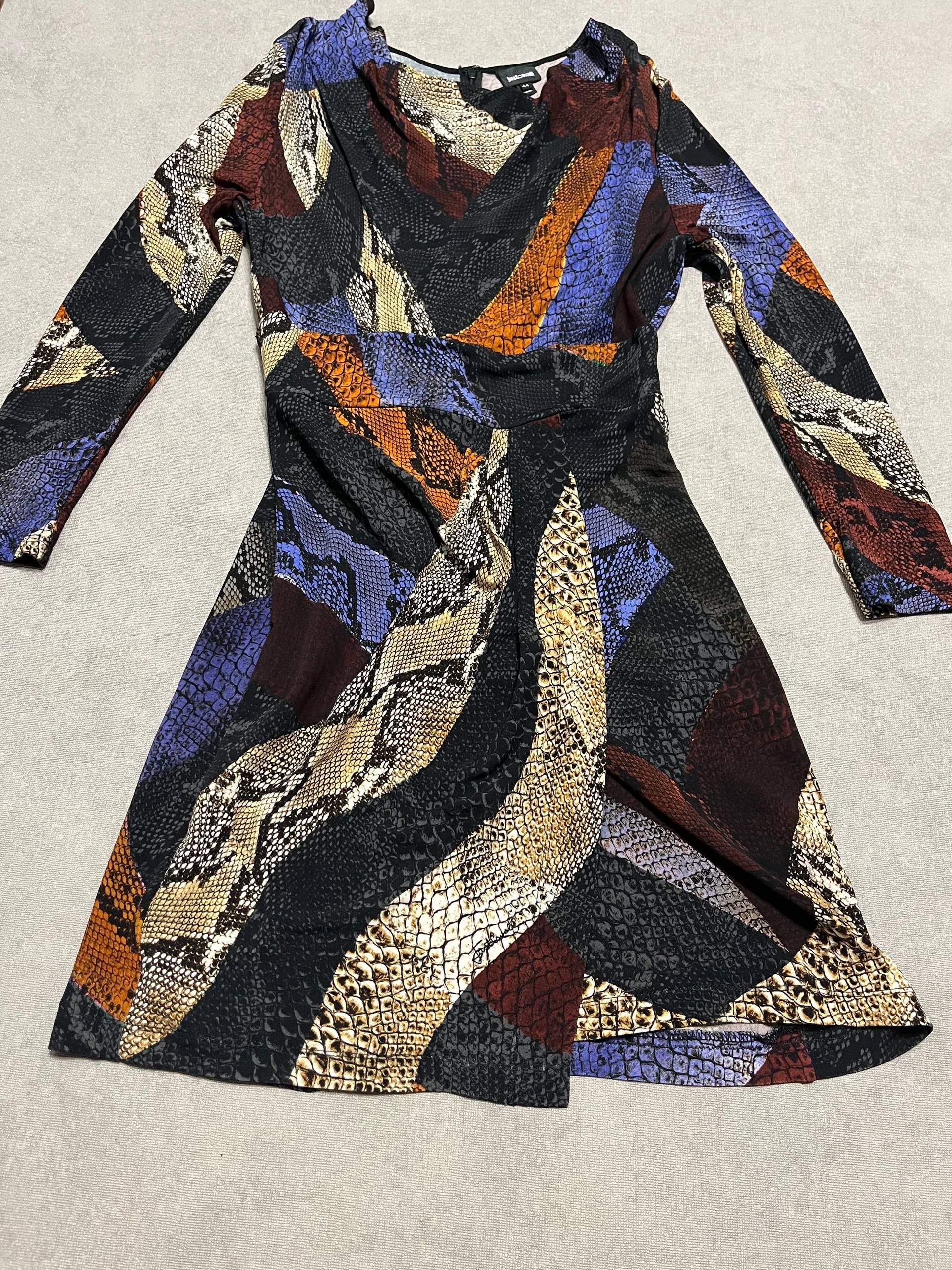 Just Cavalli ROBERTO JUST CAVALLI Snake Print Long Sleeve Dress Sz44 Size M / US 6-8 / IT 42-44 - 7 Thumbnail