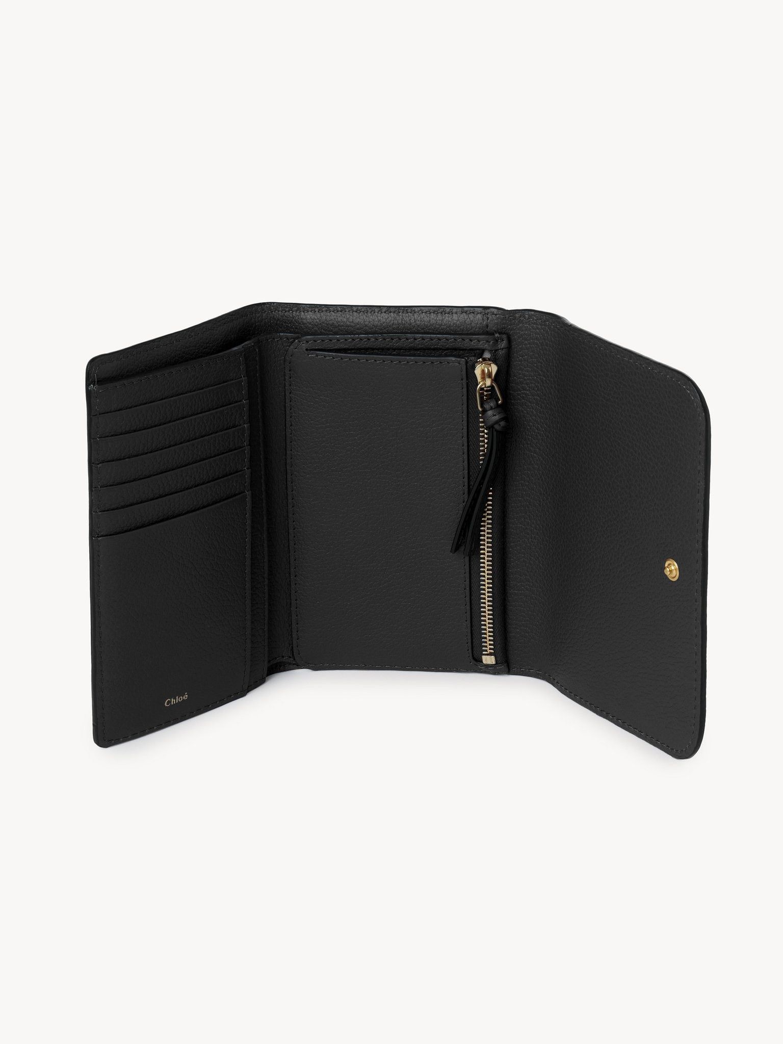 Chloe oc11z0625 Size: OS / Marcie Medium Compact Wallet in Black Size ONE SIZE - 3 Thumbnail