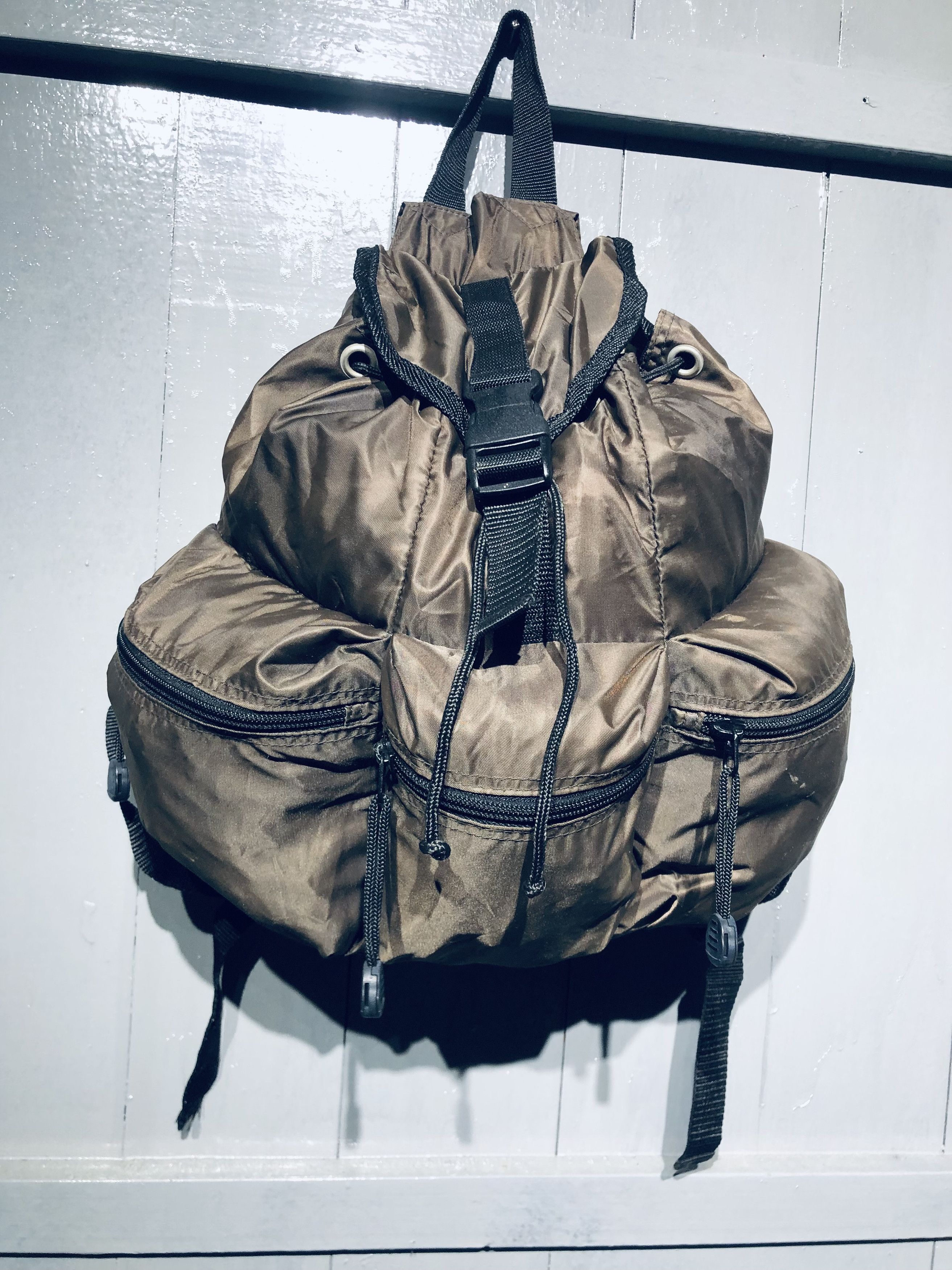 Japanese Brand Japanese Nylon Style 3 Pocket Outside Backpack Size ONE SIZE - 7 Thumbnail