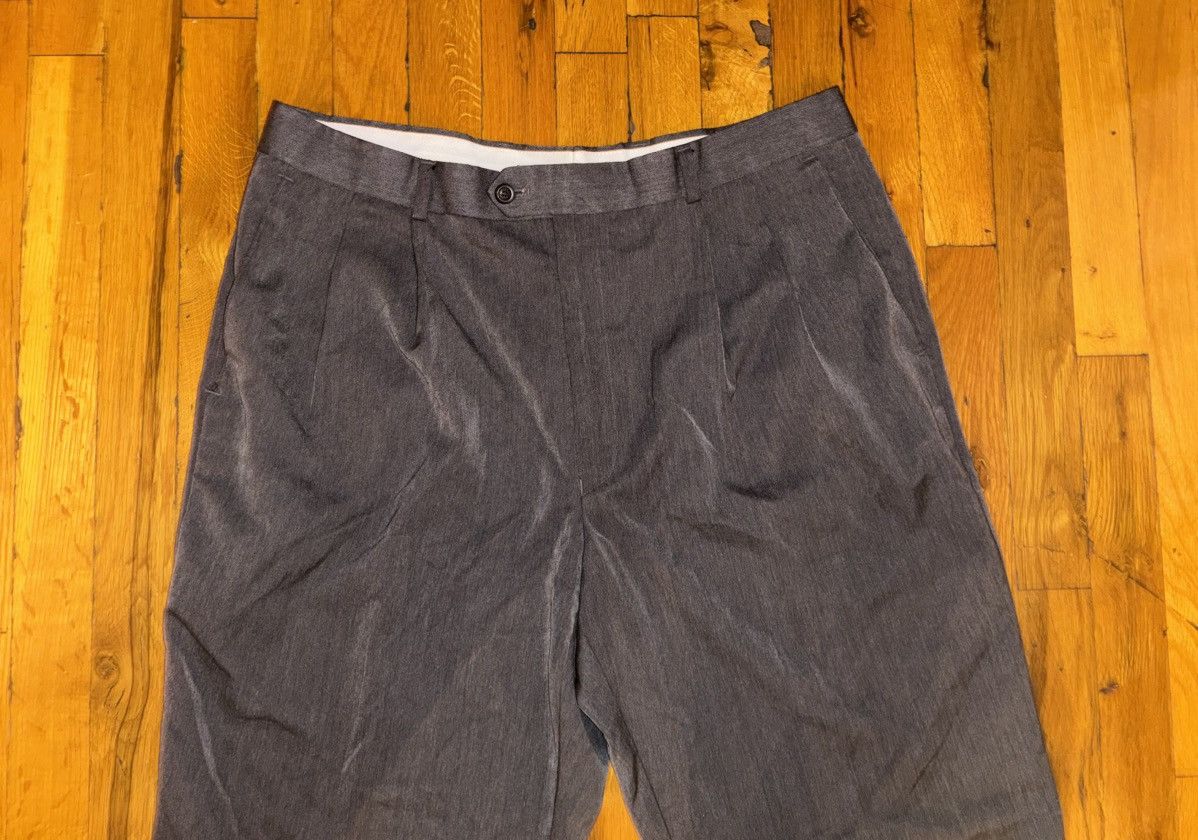 Vintage Barrington Dress Pants Size 33W x 30L Pleat Front Wool Gray Size US 36 / EU 52 - 2 Thumbnail