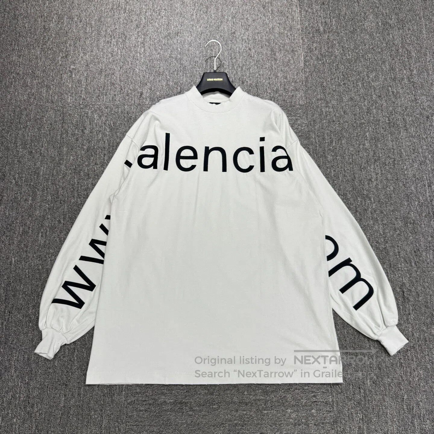 Balenciaga Balenciaga Embroidered letter long-sleeve shirt| Size US S / EU 44-46 / 1 - 1 Thumbnail