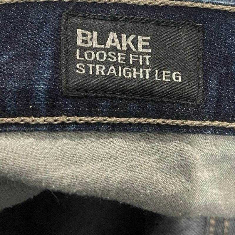 Express Blake Loose Fit Straight Leg Dark Wash Denim Jeans SZ 34X30 Size US 34 / EU 50 - 6 Thumbnail