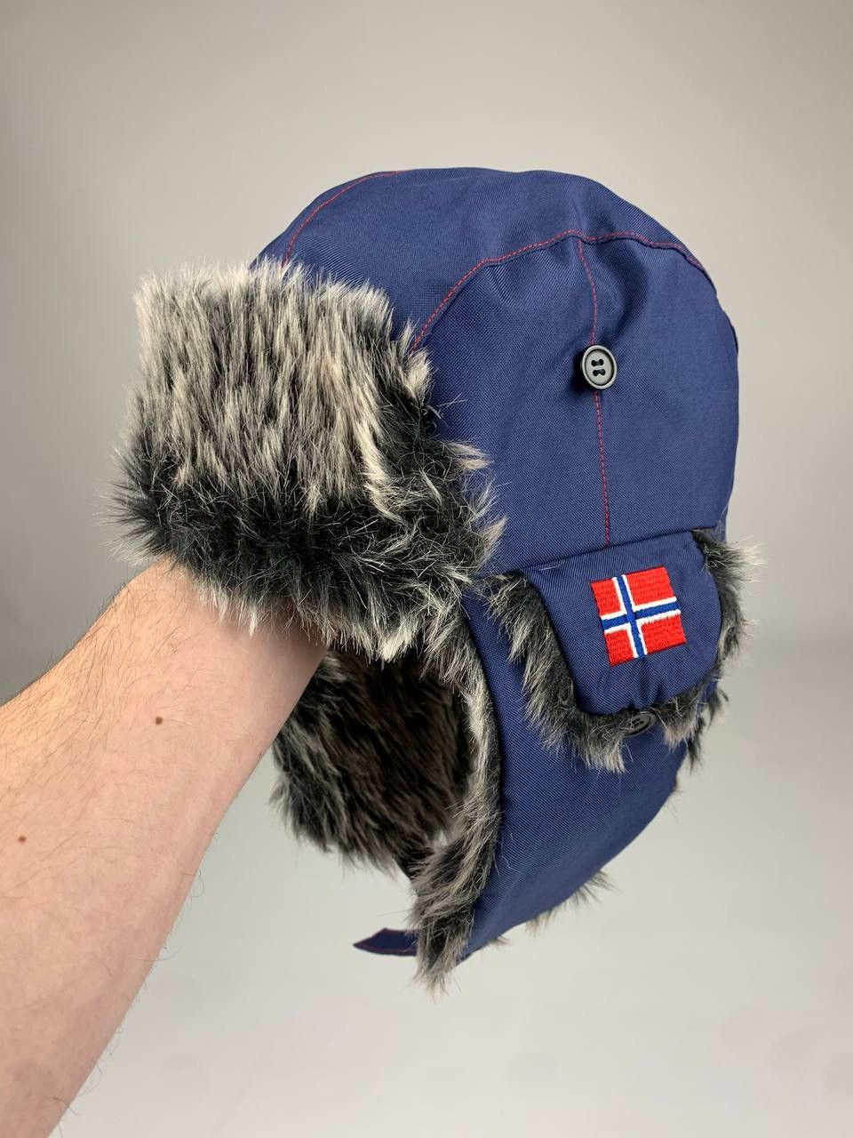 Vintage Ushanka Trapper Hat Fuzzy Fur Crazy Style Vintage Size ONE SIZE - 1 Thumbnail