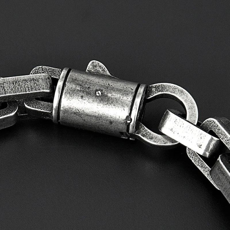 Other Black Heavy Retro Link Chain Bracelet Bangles Gift For Him Size ONE SIZE - 4 Thumbnail