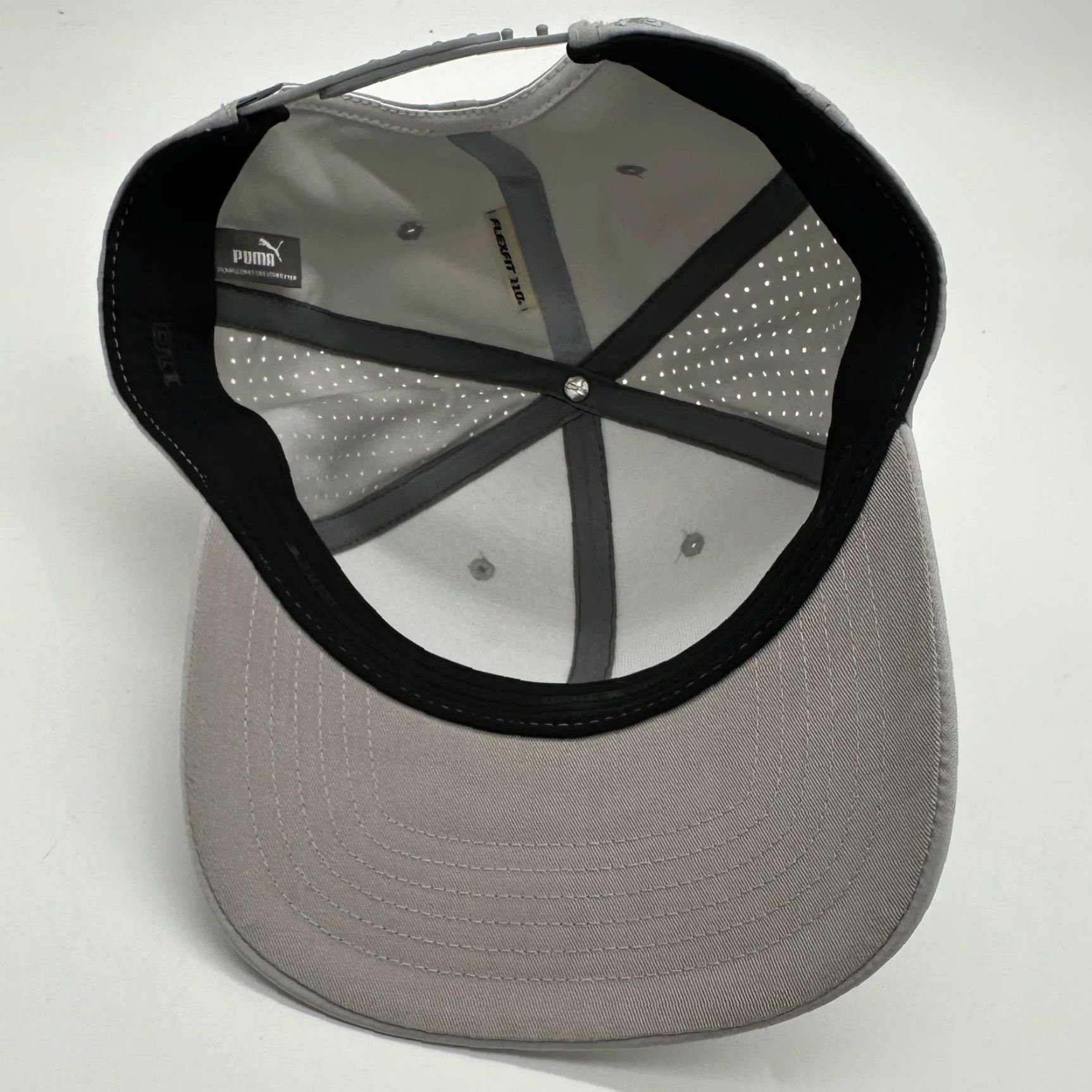 Puma Puma Golf Cap Mens OSFA Gray Snap Back Athletic Adjustable Outdoor Casual Hat Size ONE SIZE - 4 Thumbnail
