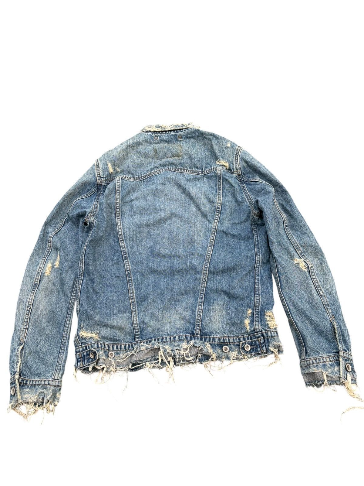 GOA RARE💥GOA NIMES SELVEDGE RUSTY PUNK DOSTRESSED DENIM JACKET Size US M / EU 48-50 / 2 - 4 Thumbnail