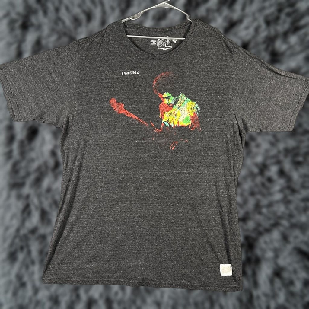 Vintage VINTAGE Retro Brand Hendrix Shirt Mens 3XL Gray Graphic Jimi Hendrix Tee Rock Music Shirt Size US XXL / EU 58 / 5 - 1 Thumbnail