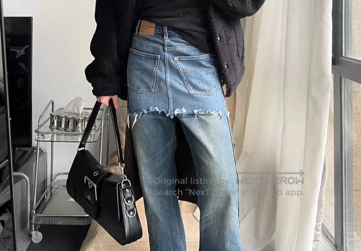 Balenciaga balenciaga patchwork denim skirt. Size 35" - 9 Thumbnail