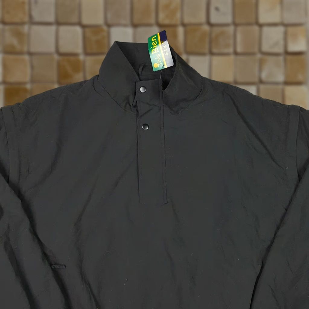 Tres Bien VINTAGE Tres Bien Convertible Men's 2XL 1/4 Zip Black Windbreaker Jacket Removable Sleeves | All Seasons | Embroidered Size US XXL / EU 58 / 5 - 1 Thumbnail