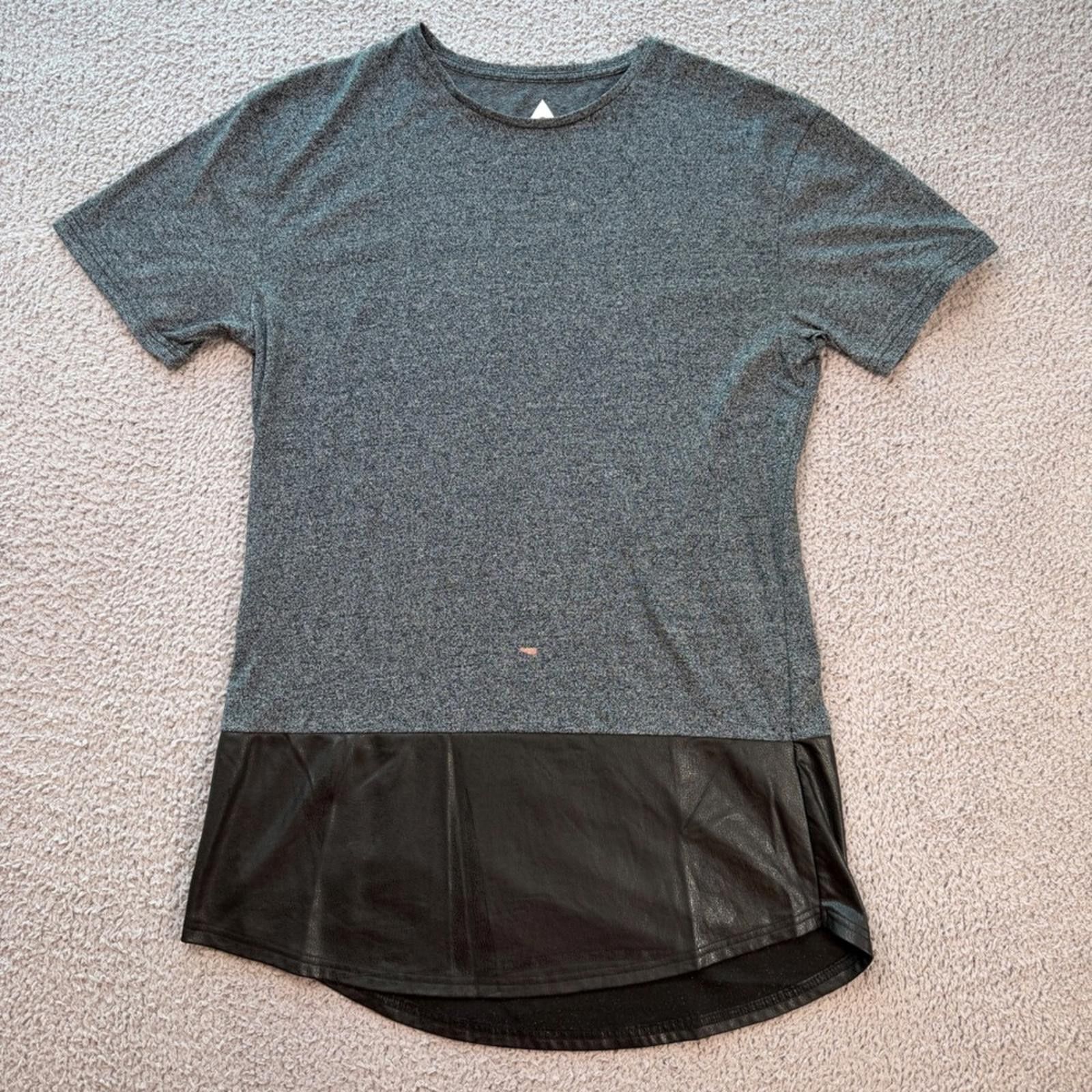 Topman Topman Mens S Longline T Shirt Grey Marled Black Topshop Size US S / EU 44-46 / 1 - 1 Thumbnail