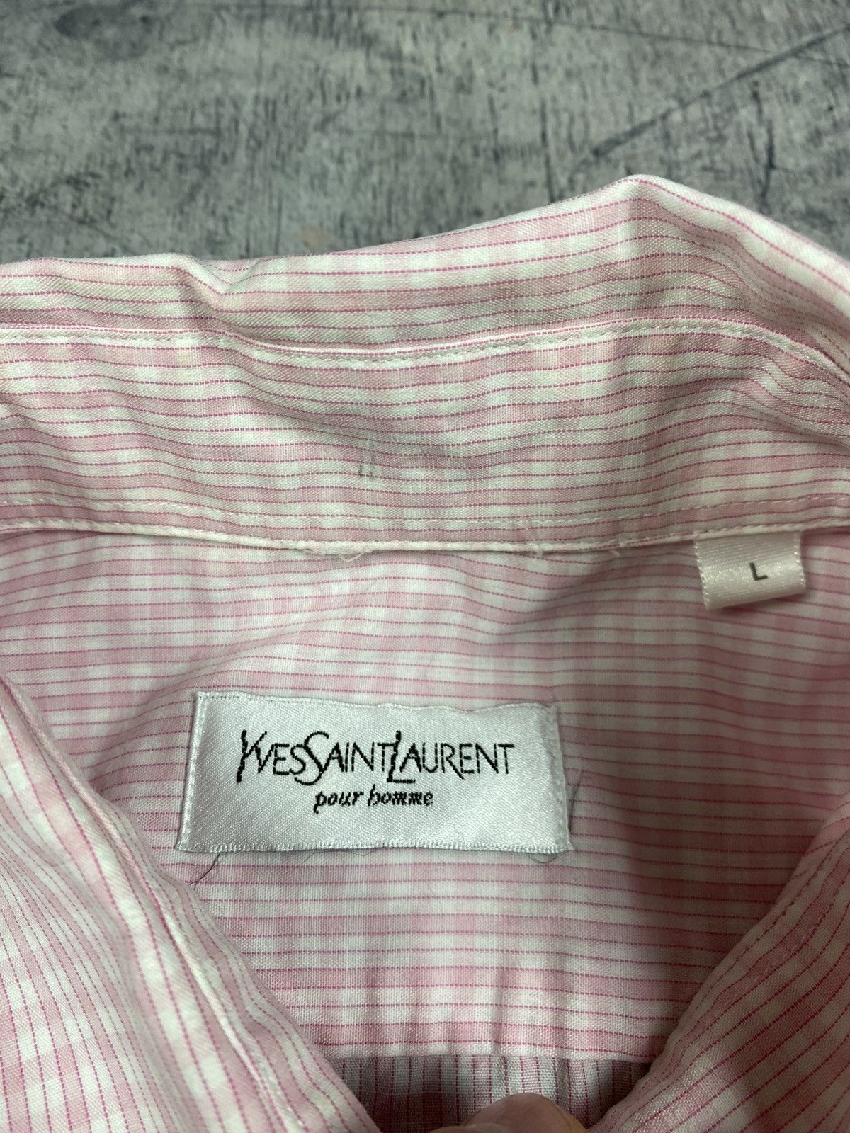 Vintage × Yves Saint Laurent Vintage Yves Saint Laurent Button Up Shirt Size L Size US L / EU 52-54 / 3 - 10 Thumbnail