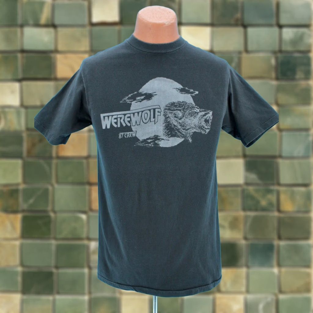 Hanes VTG Mens Werewolf TV Show 80s T-shirt 1987 1980s Hanes Graphic Tee Black Size M Size US M / EU 48-50 / 2 - 1 Thumbnail