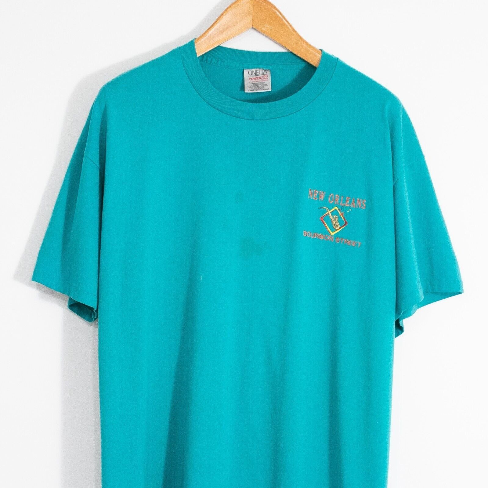 Vintage Vintage 90s New Orleans T Shirt XL Bourbon Street Distressed Size US XL / EU 56 / 4 - 2 Thumbnail