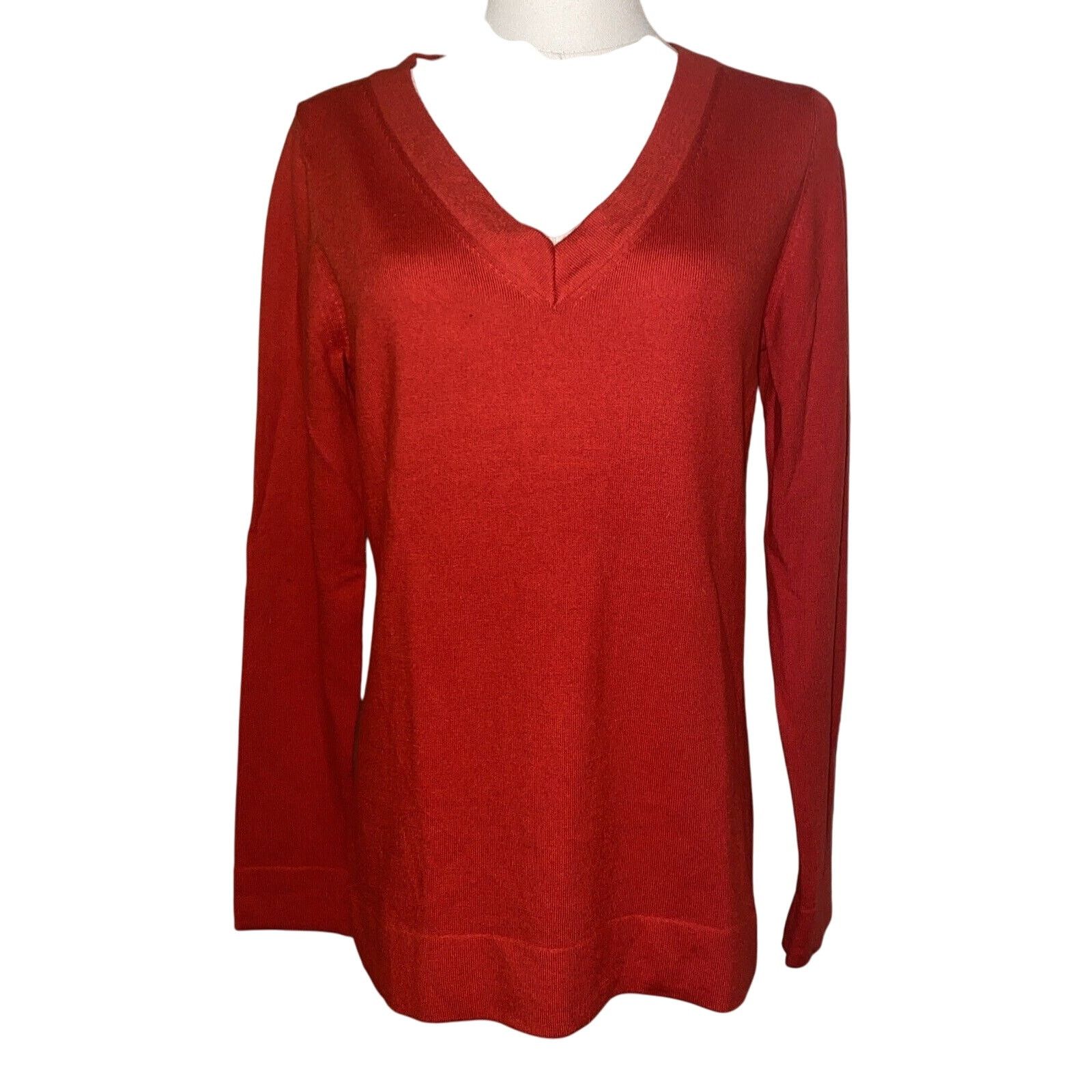 Banana Republic Banana Republic Womens Sweater Medium Red 100% Merino Wool Size M / US 6-8 / IT 42-44 - 1 Thumbnail