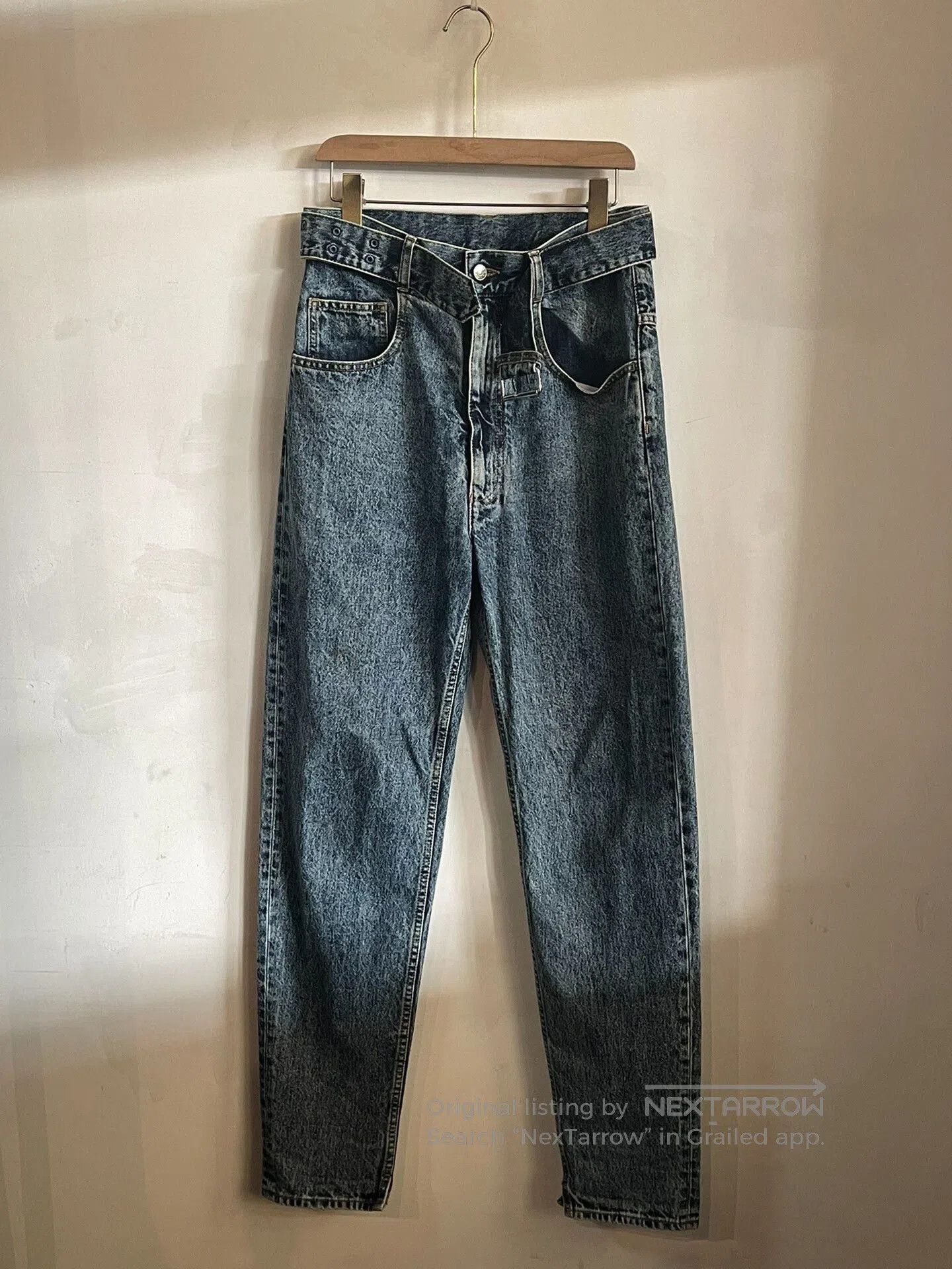 Maison Margiela Maison Margiela Indigo Waistbelt Denim Pants. Size US 40 / EU 56 - 2 Thumbnail