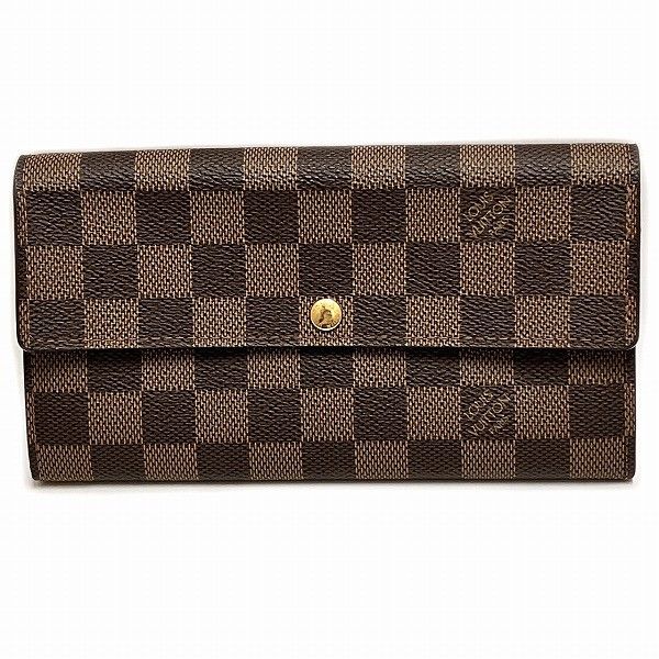 Louis Vuitton Louis Vuitton Louis Vuitton Damier Portefeuille Sarah Wallet N61734 Canvas Long Wallet N61734 in Great Condition Size ONE SIZE - 1 Thumbnail