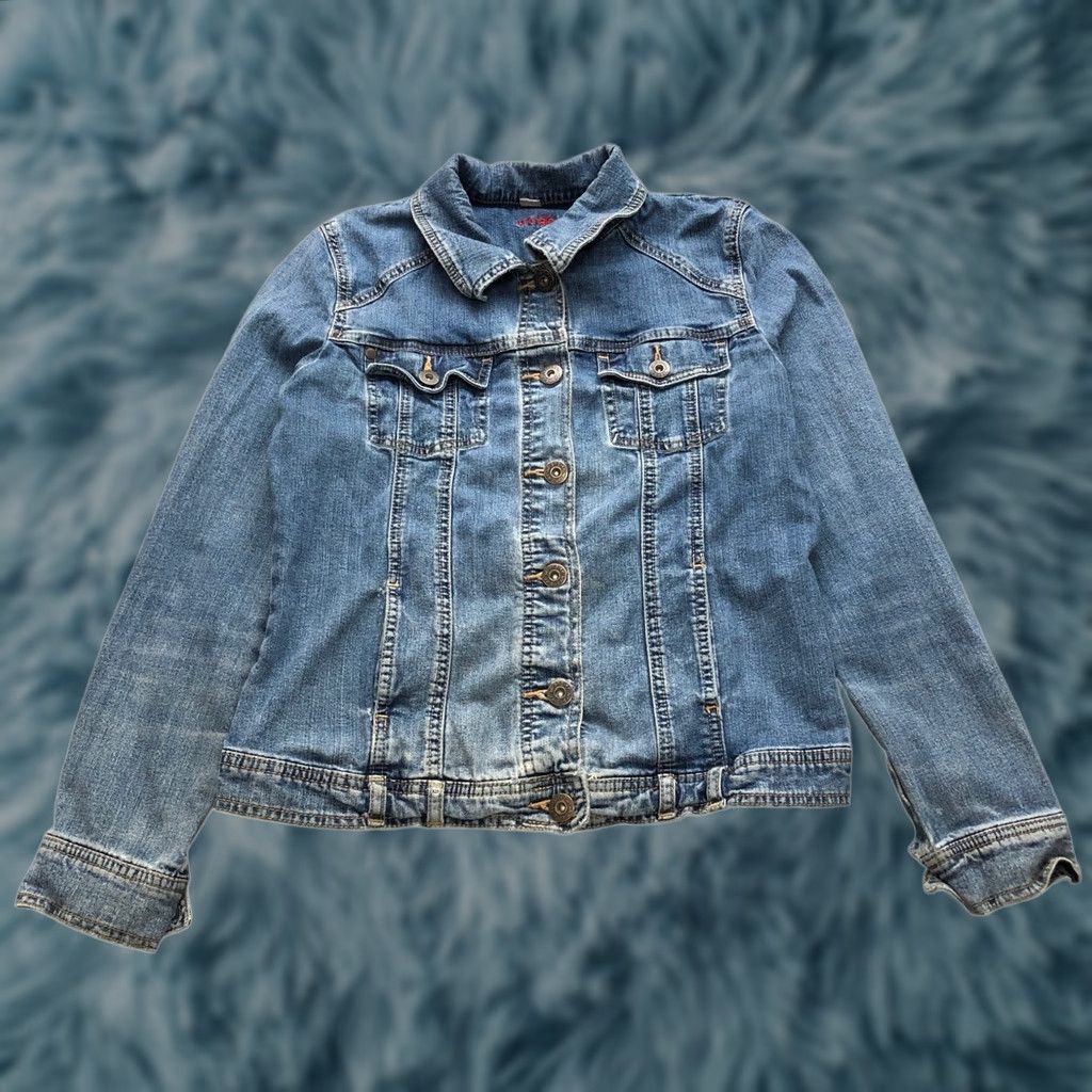 Wrangler VINTAGE Wrangler Denim Jean Trucker Jacket Womens S Long Sleeve Button Pockets Blue 90s Classic Casual Mens Womens Girls? Size S / US 4 / IT 40 - 1 Thumbnail