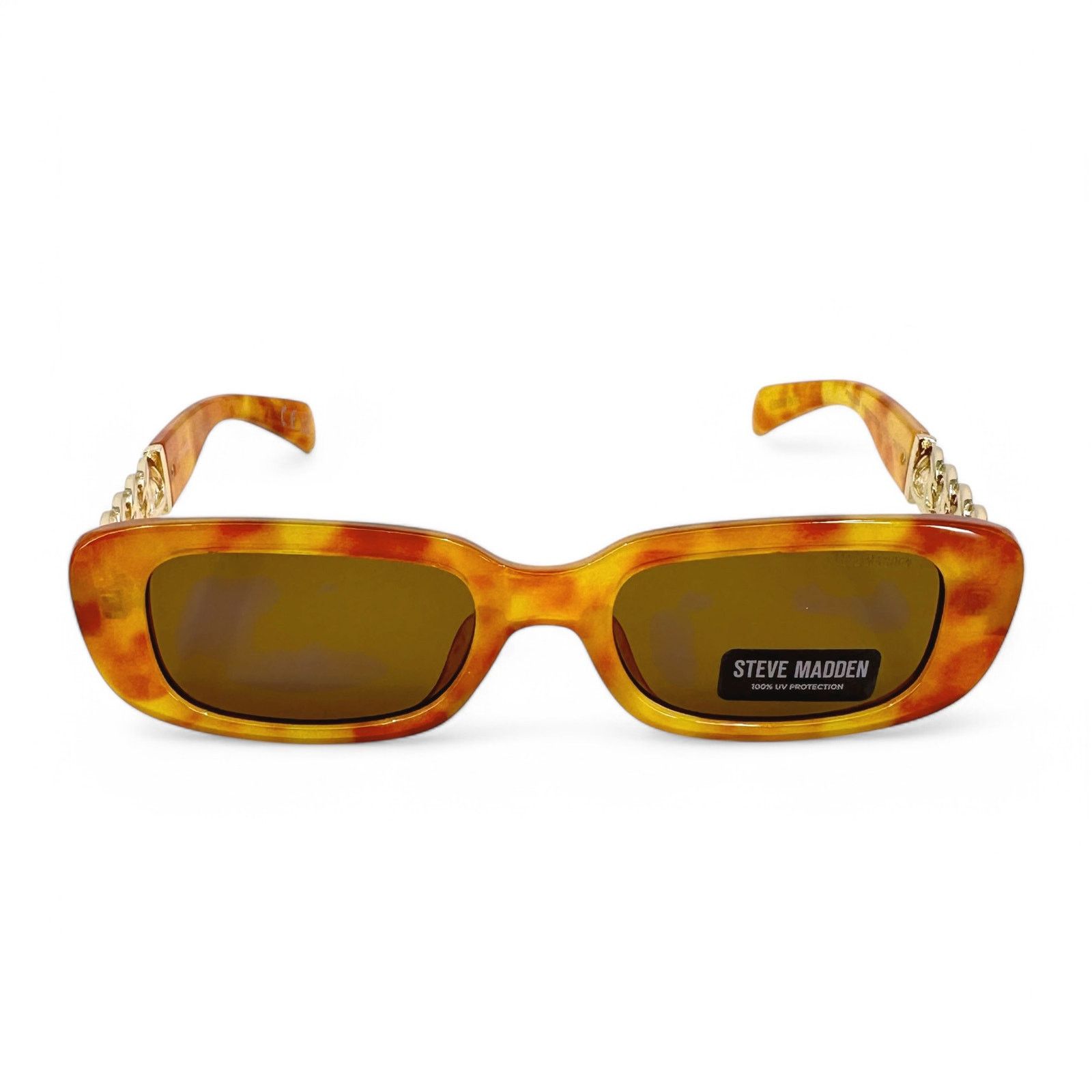 Steve Madden Steve Madden Sunglasses Felicia Orange Tortoise Rectangular Size ONE SIZE - 3 Thumbnail